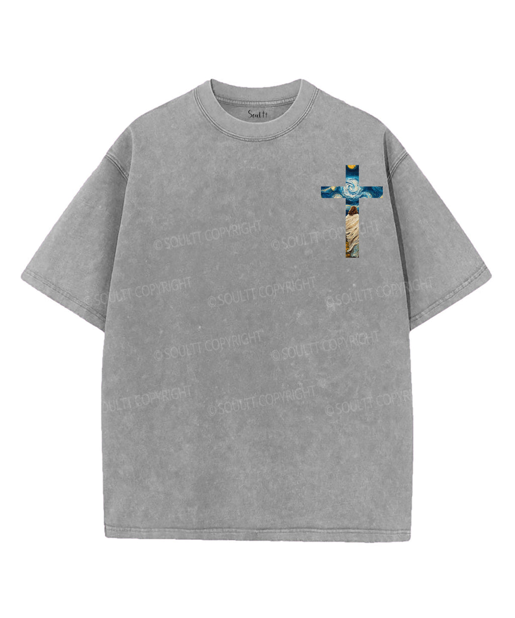 The Lord Is My Shepherd Double Sided Unisex Washed Christian T-shirt Style007 Hoodie, Sweatshirt | CiraTrend.com (Image 4)