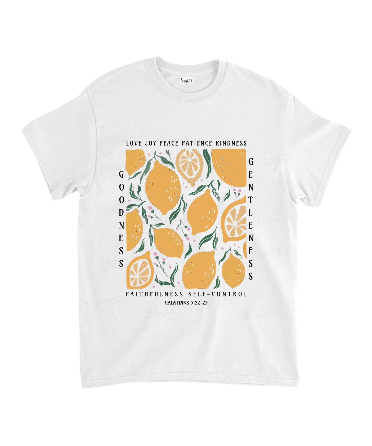 Love Joy Peace Patience Kindness Unisex Cotton Christian T-Shirt Hoodie, Sweatshirt | CiraTrend.com (Image 2)