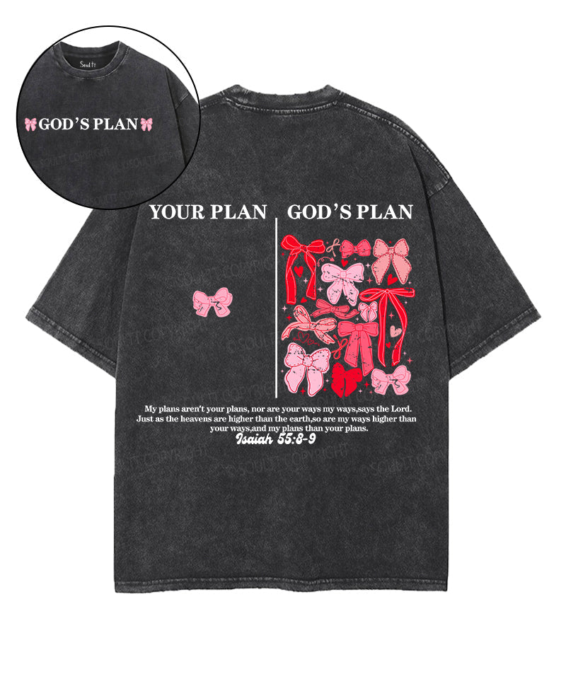 God'S PlanÂ£Â¾My Plan Double Sided Washed Christian T-Shirts, Hoodie, Sweatshirt