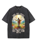 God So Loved Unisex Washed Christian T-shirt Style001 Hoodie, Sweatshirt | CiraTrend.com (Image 1)
