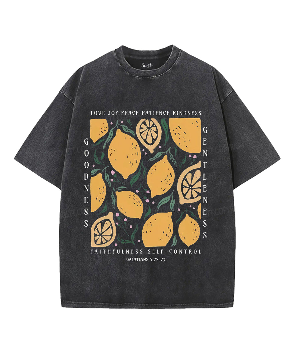 Love Joy Peace Patience Kindness Unisex Washed Christian T-shirt Hoodie, Sweatshirt | CiraTrend.com (Image 2)