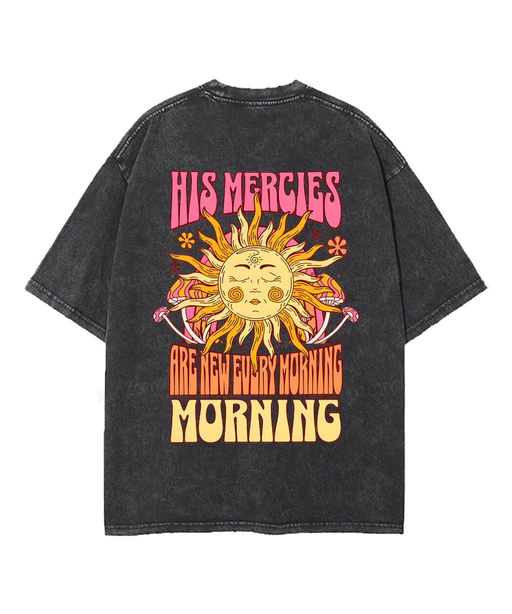 His Mercies Are New Double Sided Unisex Washed Christian T-shirt Style013 Hoodie, Sweatshirt | CiraTrend.com (Image 3)