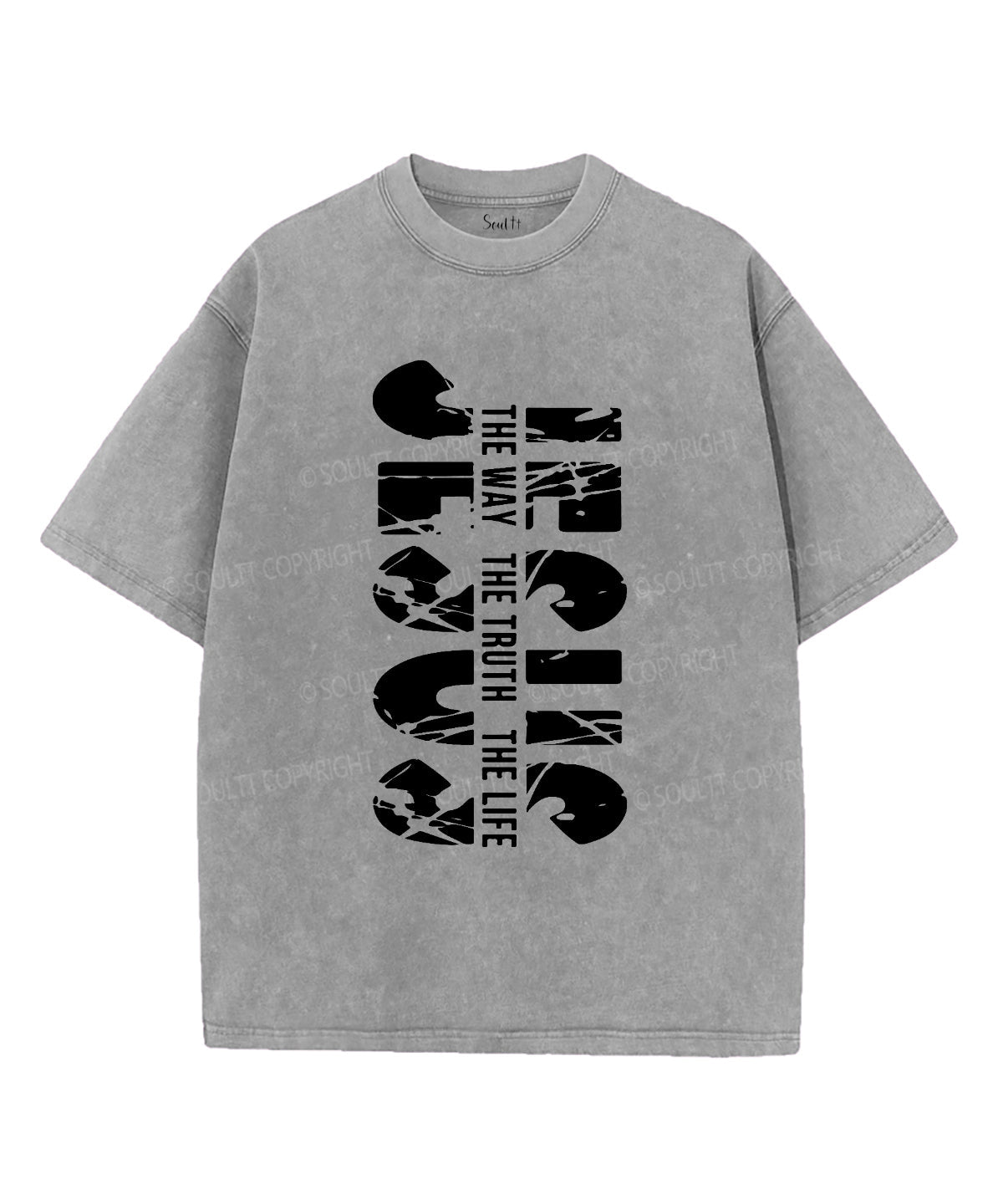 The Way The Truth The Life Washed Christian T-shirt Hoodie, Sweatshirt | CiraTrend.com (Image 3)