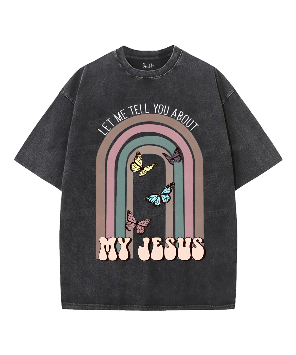 My Jesus Unisex Washed Christian T-shirt Hoodie, Sweatshirt | CiraTrend.com (Image 1)