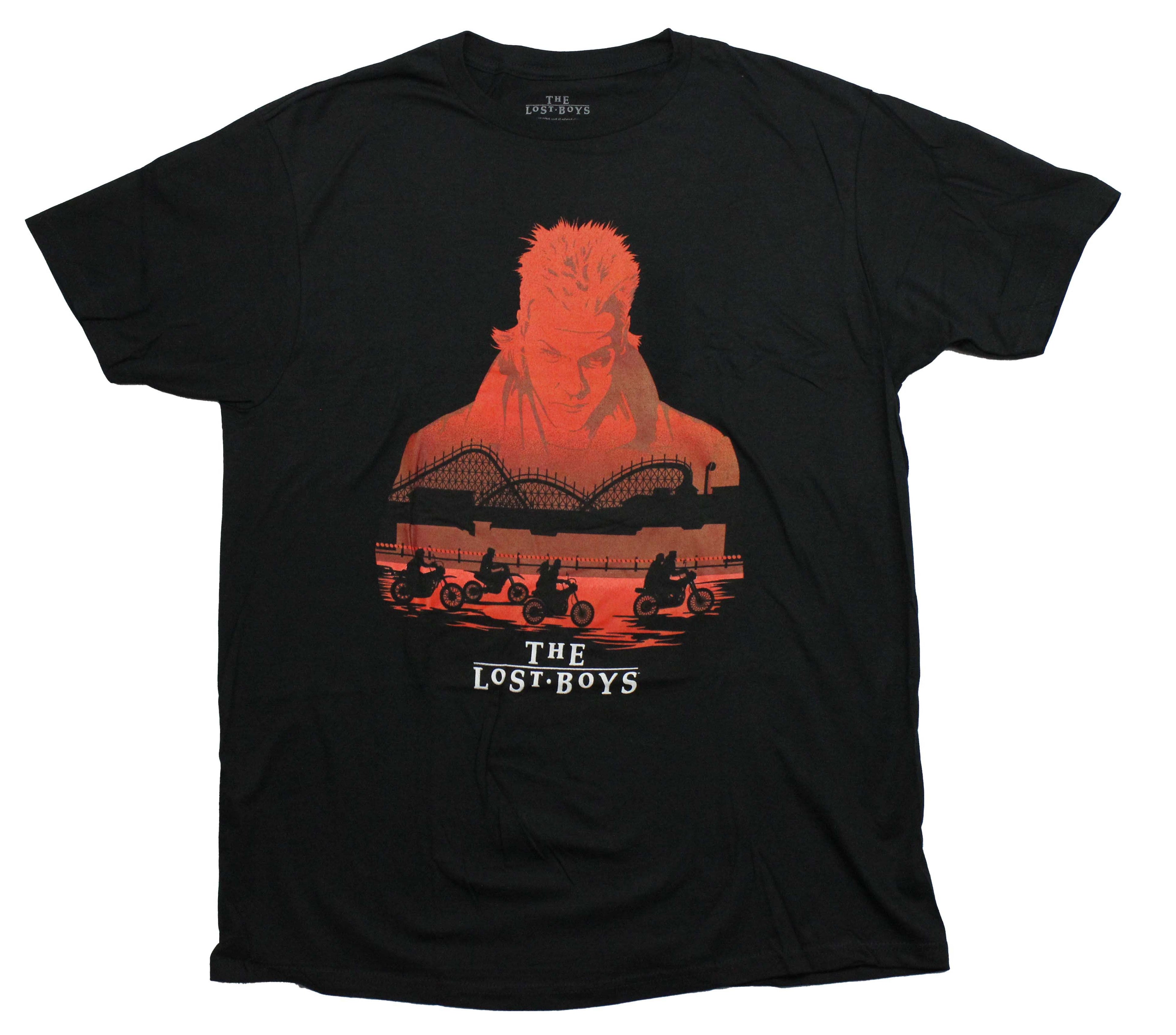 The Lost Boys Mens T-Shirt - David over Motorcycle Crew Hoodie, Sweatshirt | CiraTrend.com