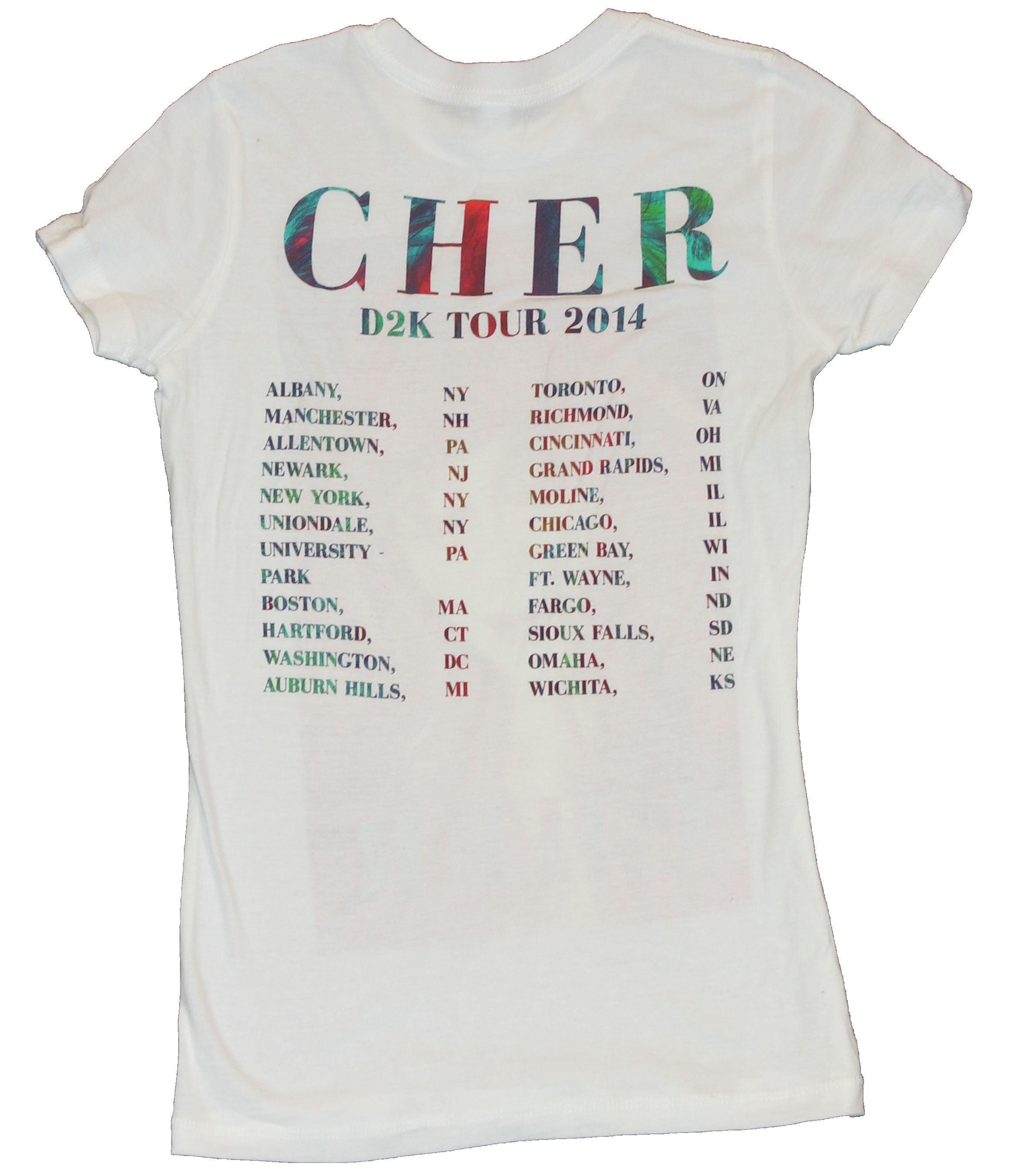 Cher Girls Juniors T-Shirt - Red Haired Photo Box Image DK2 Tour Hoodie, Sweatshirt | CiraTrend.com (Image 2)
