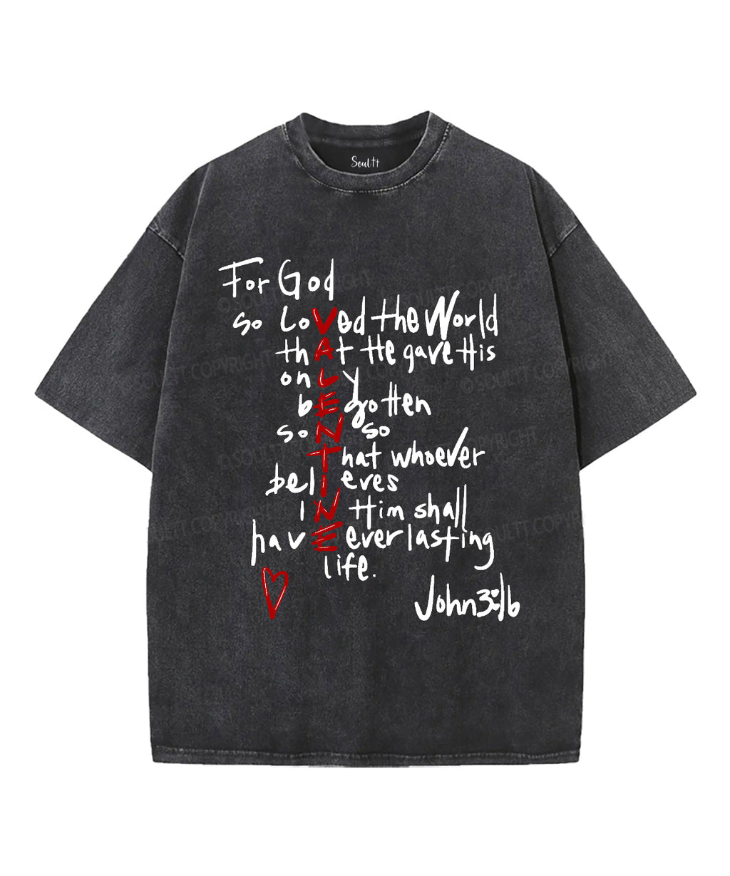 For God So Love The World Washed Christian T-shirt Hoodie, Sweatshirt | CiraTrend.com (Image 3)