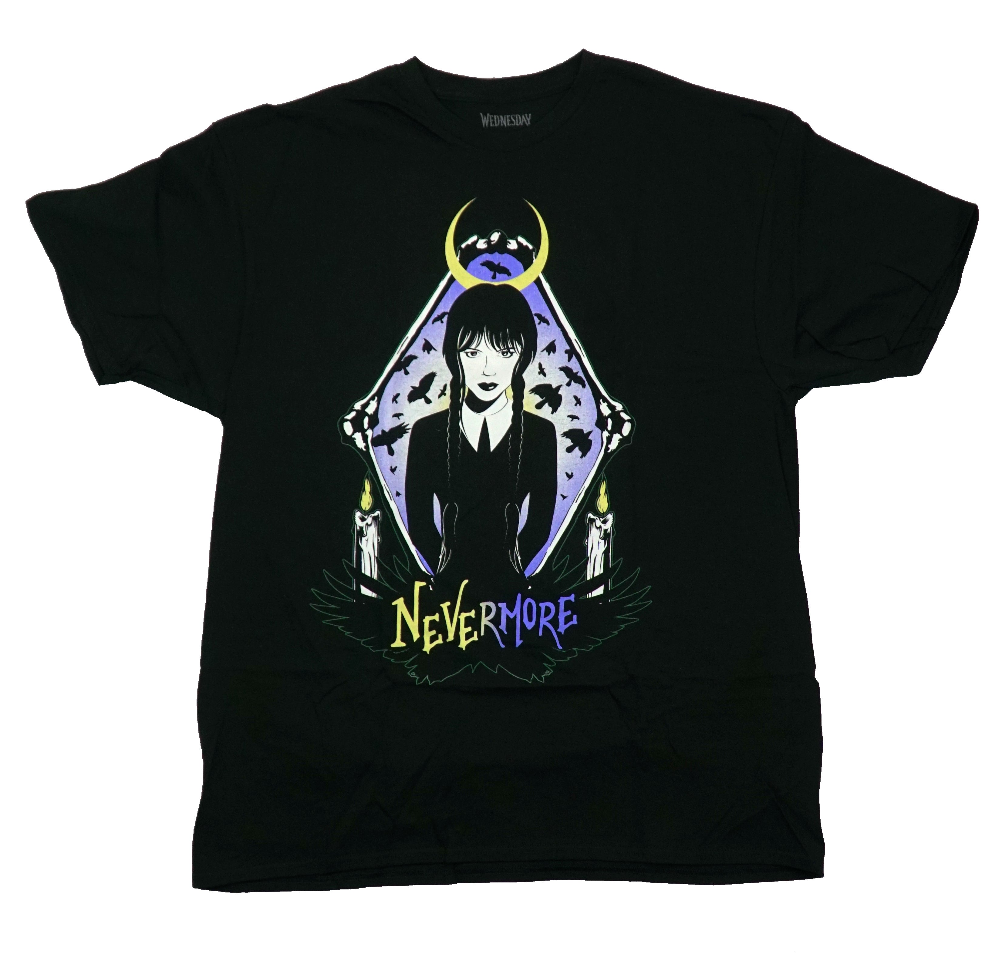 Wednesday Mens T-Shirt -  Inside Diamond Bone Frame Nevermore Hoodie, Sweatshirt | CiraTrend.com