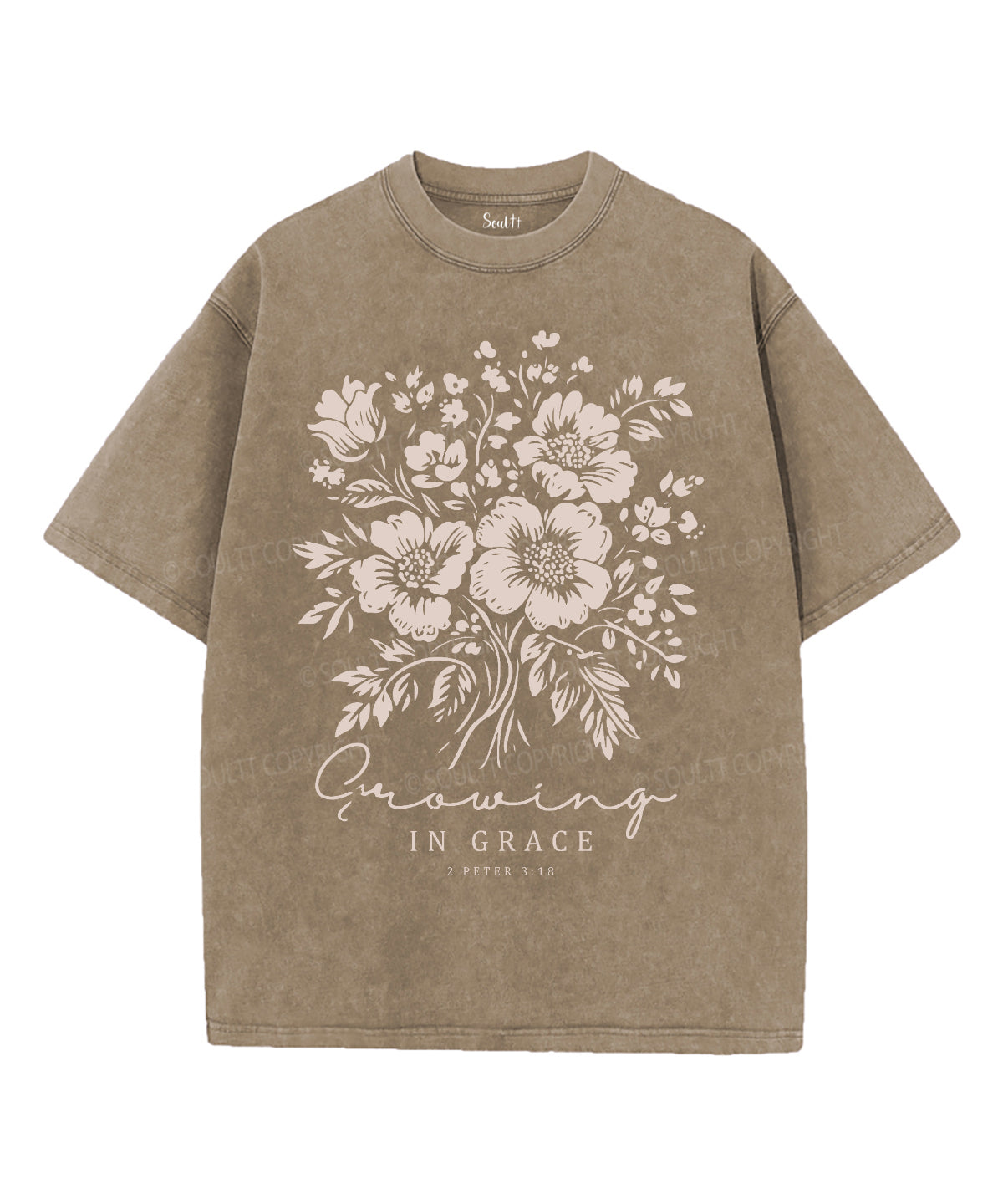 Growing In Grace Washed Christian T-shirt Hoodie, Sweatshirt | CiraTrend.com (Image 5)