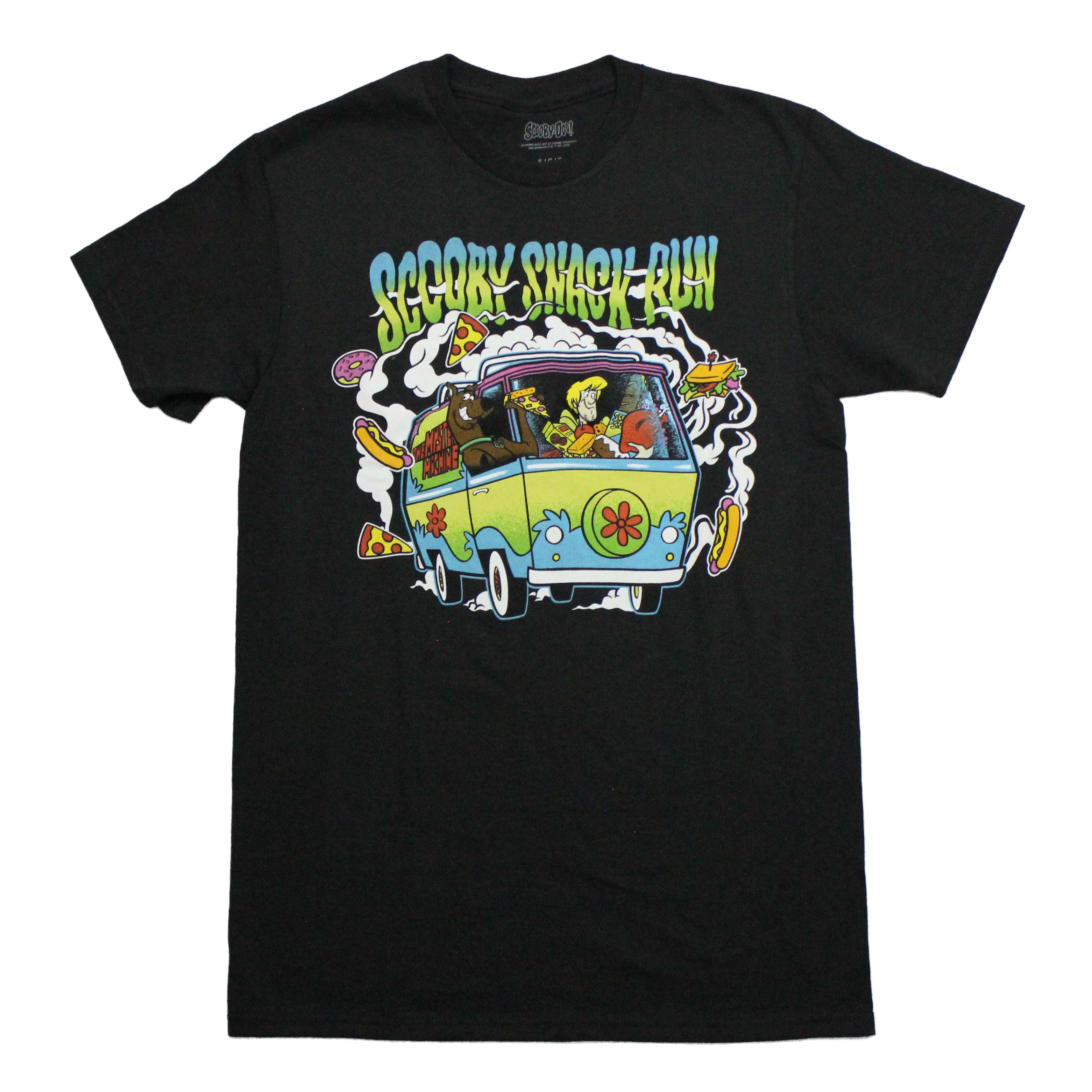 Scooby-Doo MEns T-Shirt - Snack Run Mystery Machine Surrounded by Food Hoodie, Sweatshirt | CiraTrend.com