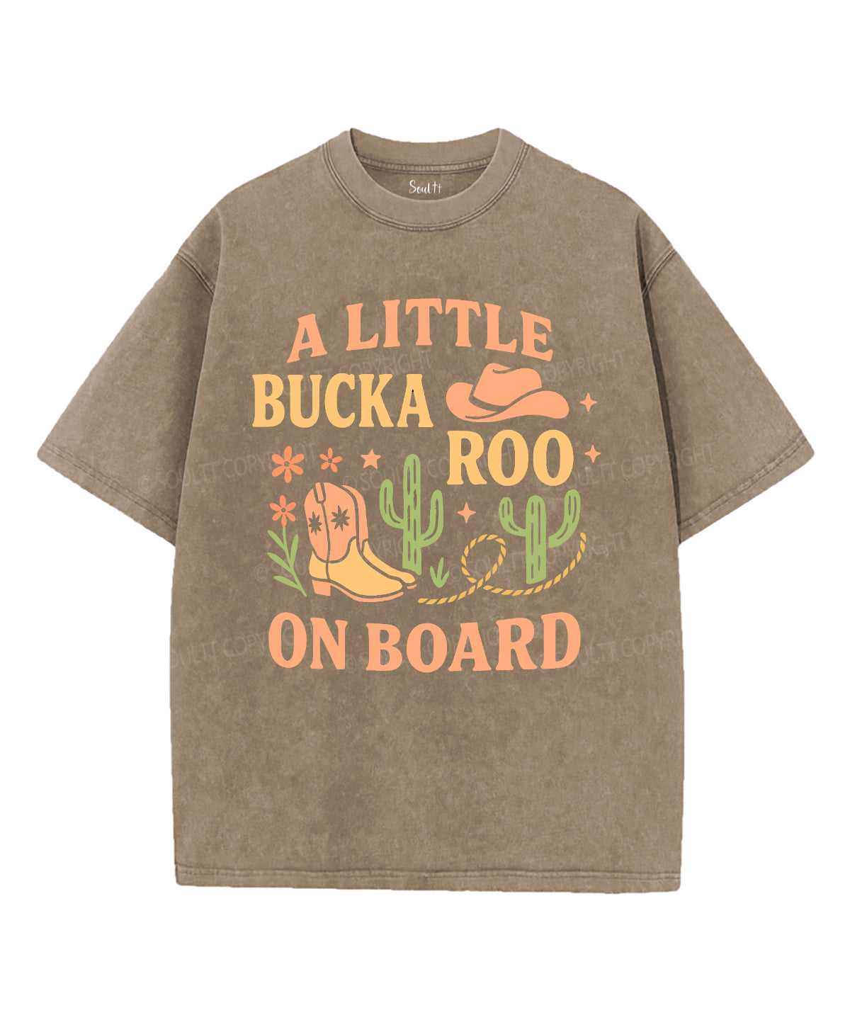 A Little Bucka Roo On Board Unisex Washed Christian T-shirt Hoodie, Sweatshirt | CiraTrend.com (Image 5)