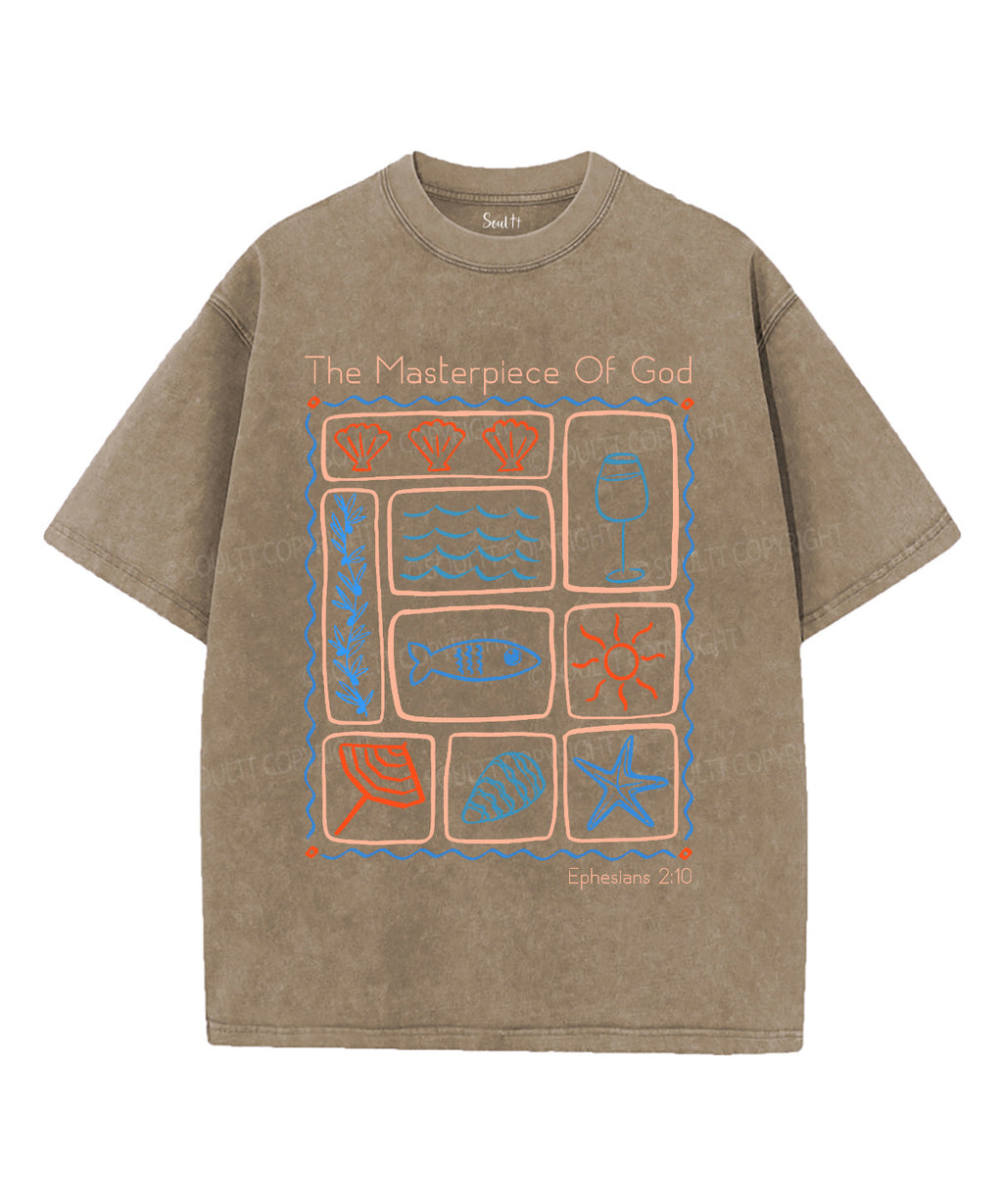 The Masterpiece Of God Unisex Washed Christian T-shirt Hoodie, Sweatshirt | CiraTrend.com (Image 5)