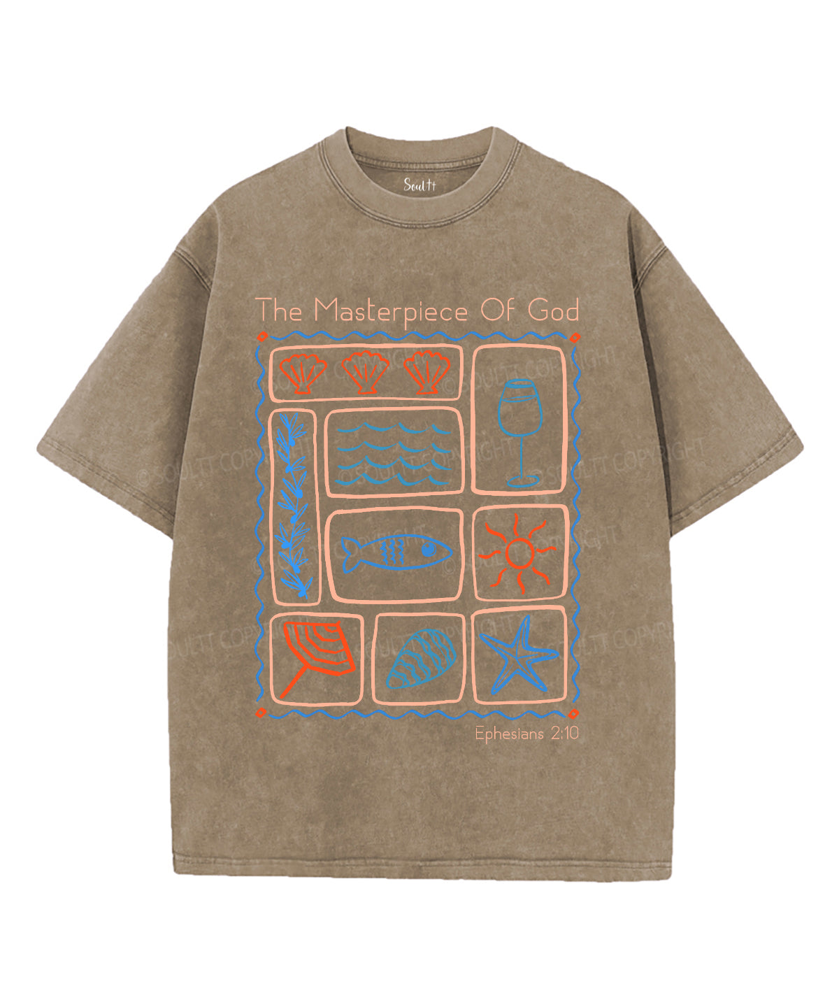 The Masterpiece Of God Unisex Washed Christian T-shirt Hoodie, Sweatshirt | CiraTrend.com (Image 5)