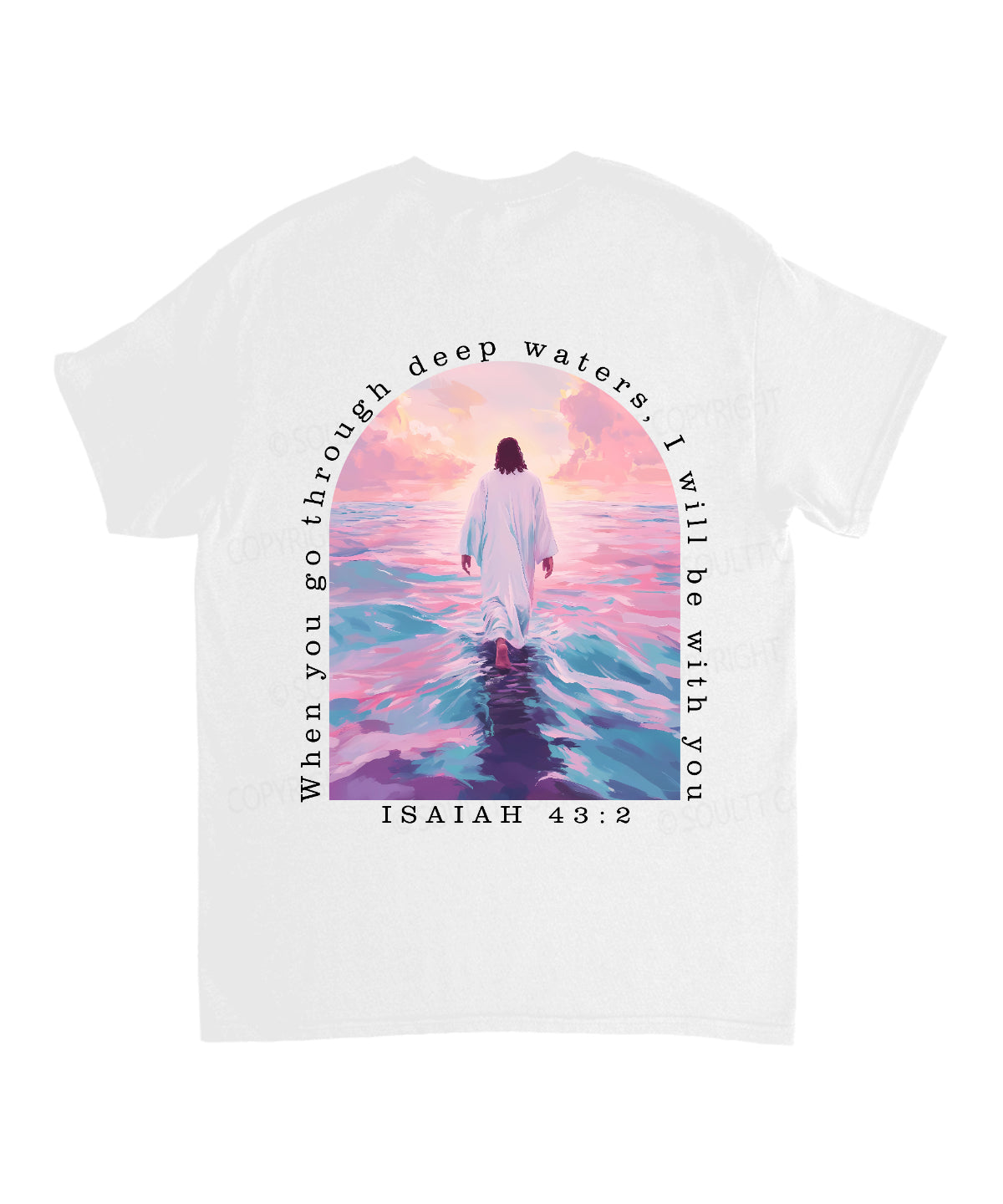I Will Be With You Double Sided Unisex Cotton Christian T-Shirt Style009 Hoodie, Sweatshirt | CiraTrend.com (Image 3)