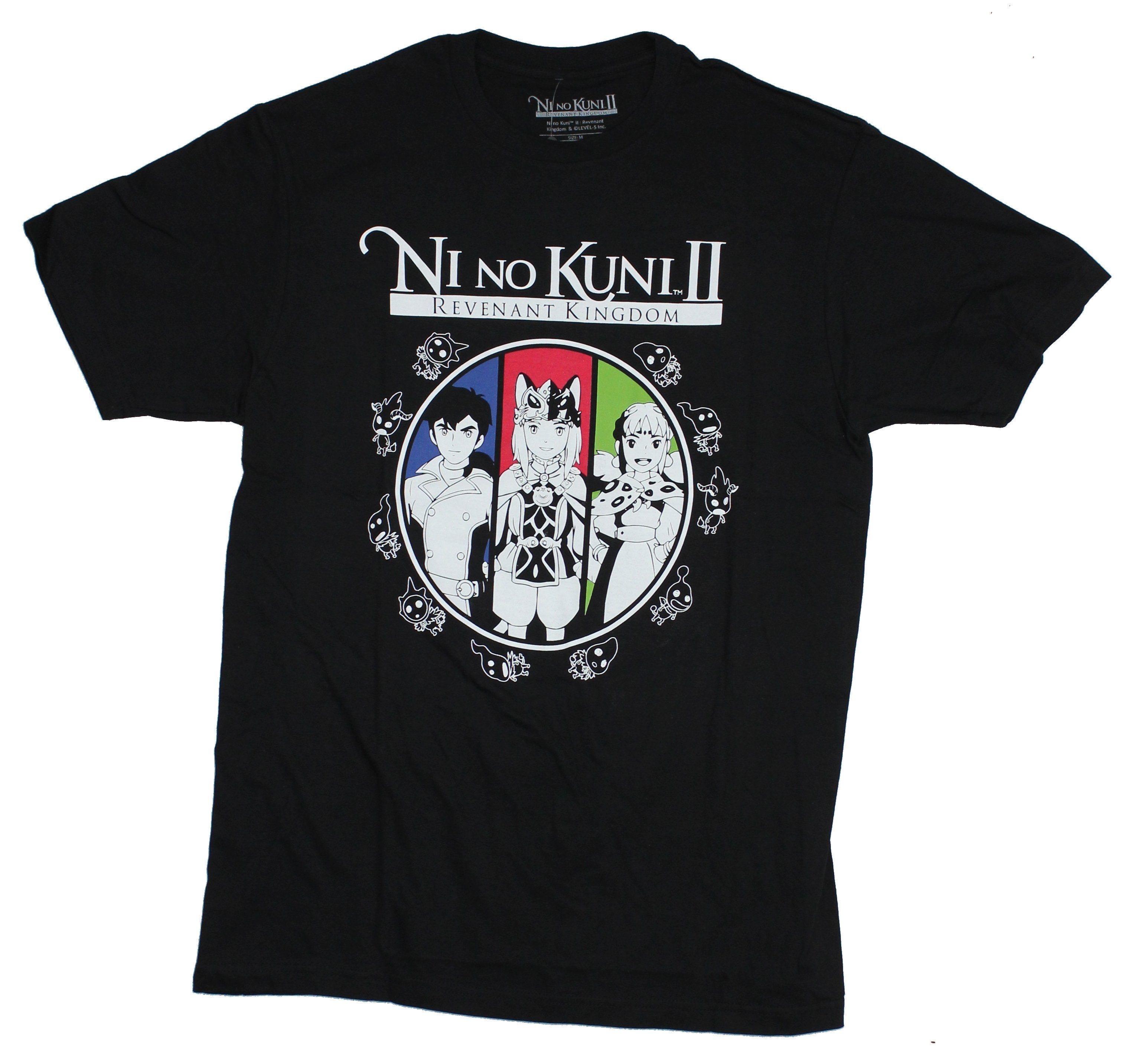 Nino Kuni Revenant Kingdom Mens T-Shirt - Triple Character Circle Image Hoodie, Sweatshirt | CiraTrend.com