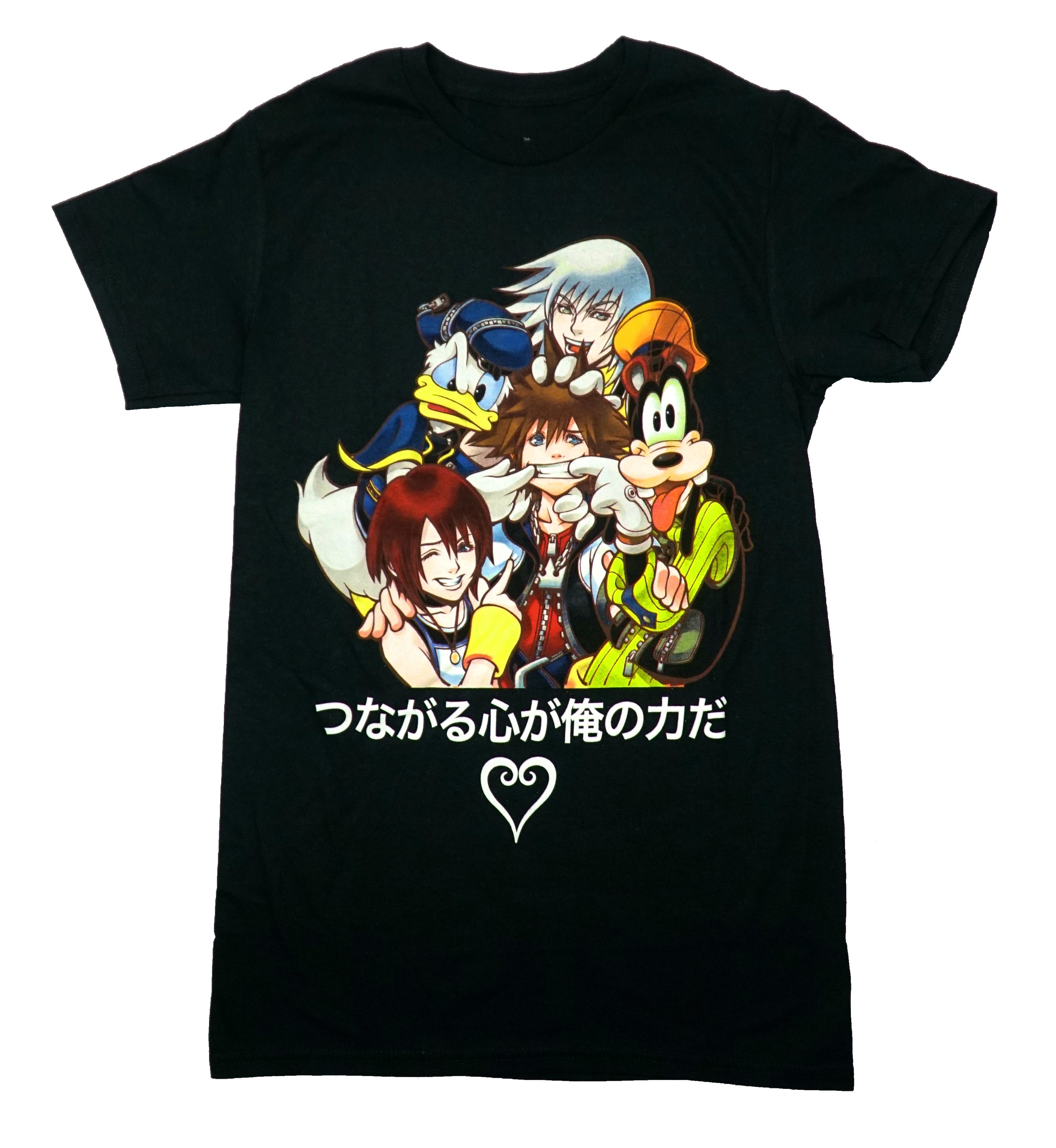 Kingdom Hearts Mens T-Shirt - Cast Over Stylized Name Hoodie, Sweatshirt | CiraTrend.com