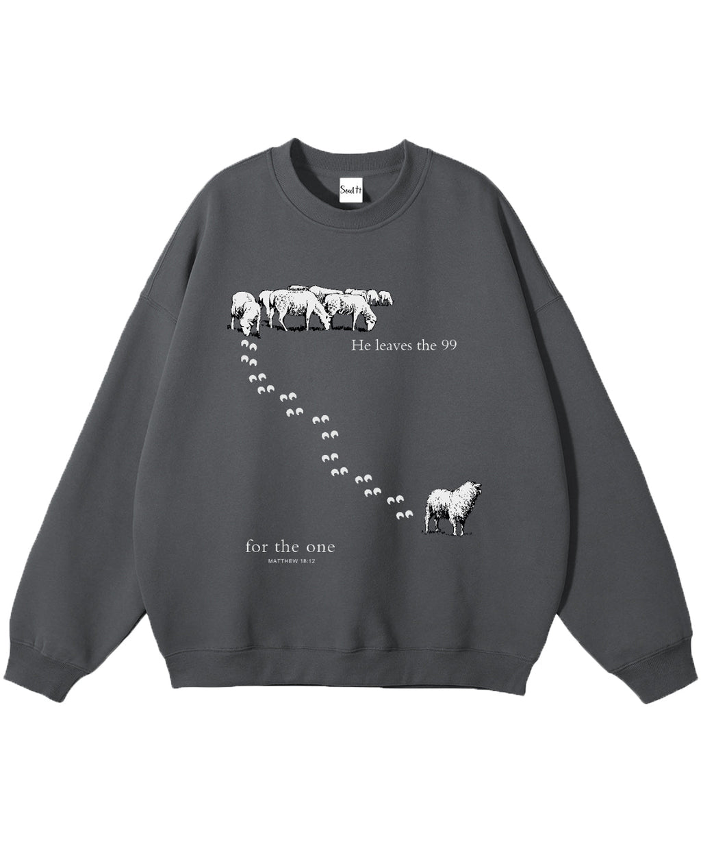He Leaves the 99 for the One Cotton Christian Sweatshirt T-Shirts, Hoodie | CiraTrend.com (Image 4)