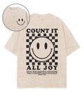 Count All Joy Double Sided Washed Christian T-Shirts, Hoodie, Sweatshirt
