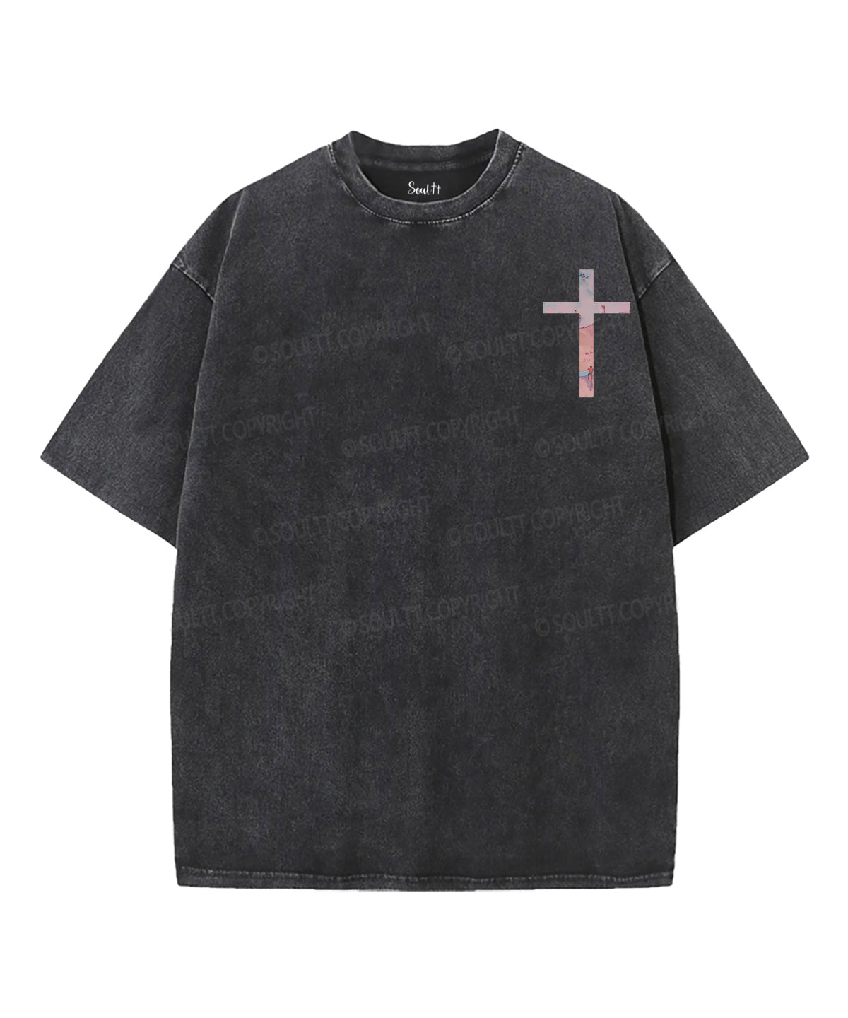 He Leads Me Beside Still Waters Double Sided Unisex Washed Christian T-shirt Hoodie, Sweatshirt | CiraTrend.com (Image 2)