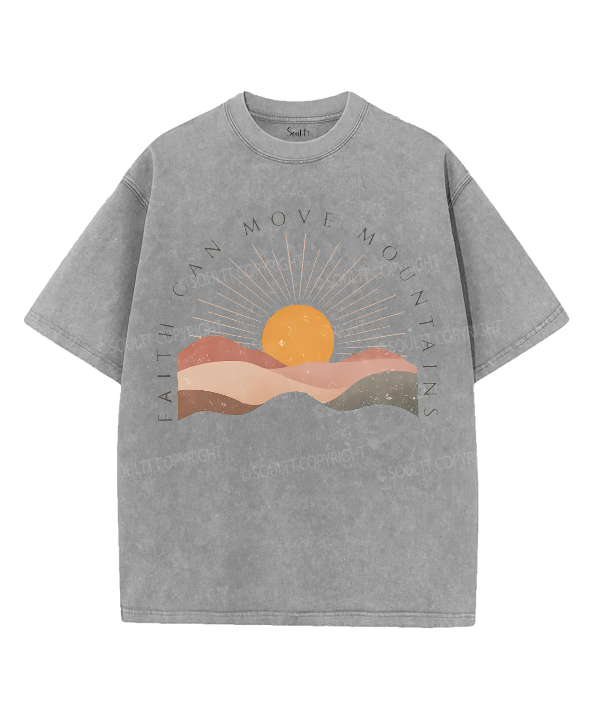 Faith Can Move Mountains Unisex Washed Christian T-shirt Style002 Hoodie, Sweatshirt | CiraTrend.com (Image 3)