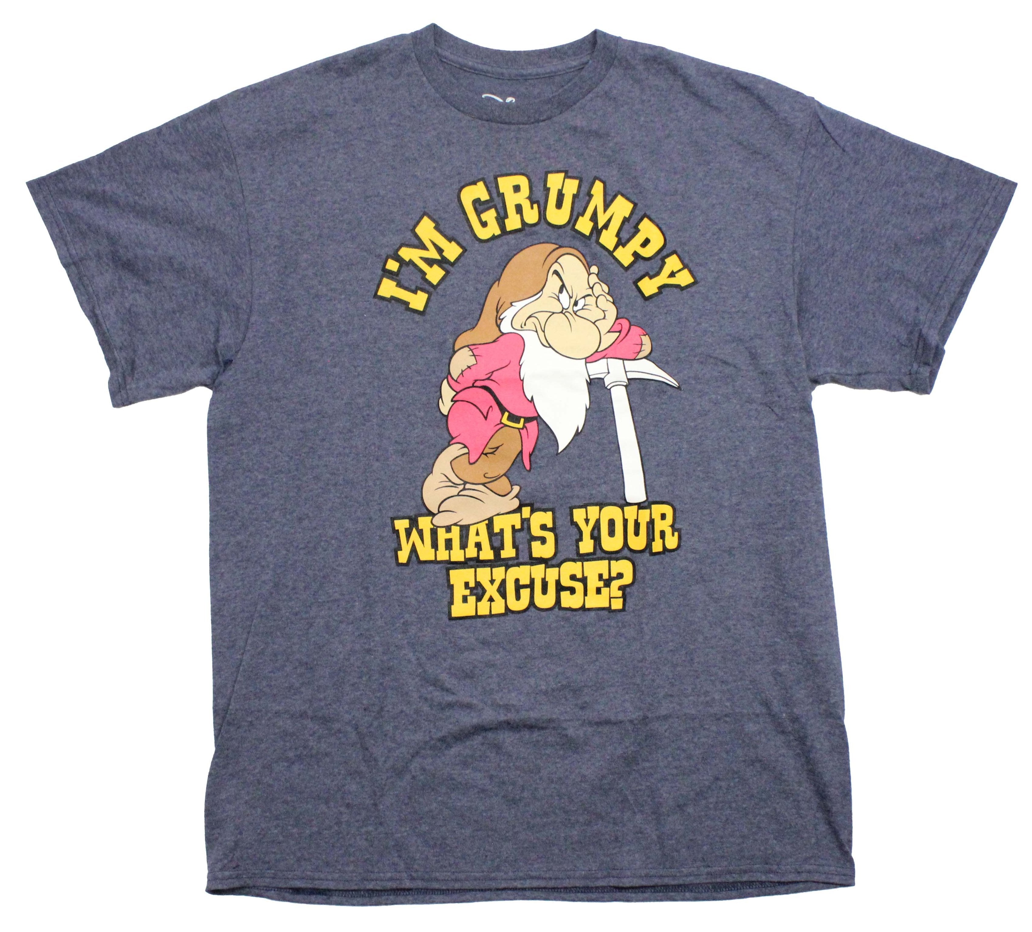 Snow White Mens T-Shirt - Grumpy I'm Grumpy What's Your Excuse? Hoodie, Sweatshirt | CiraTrend.com