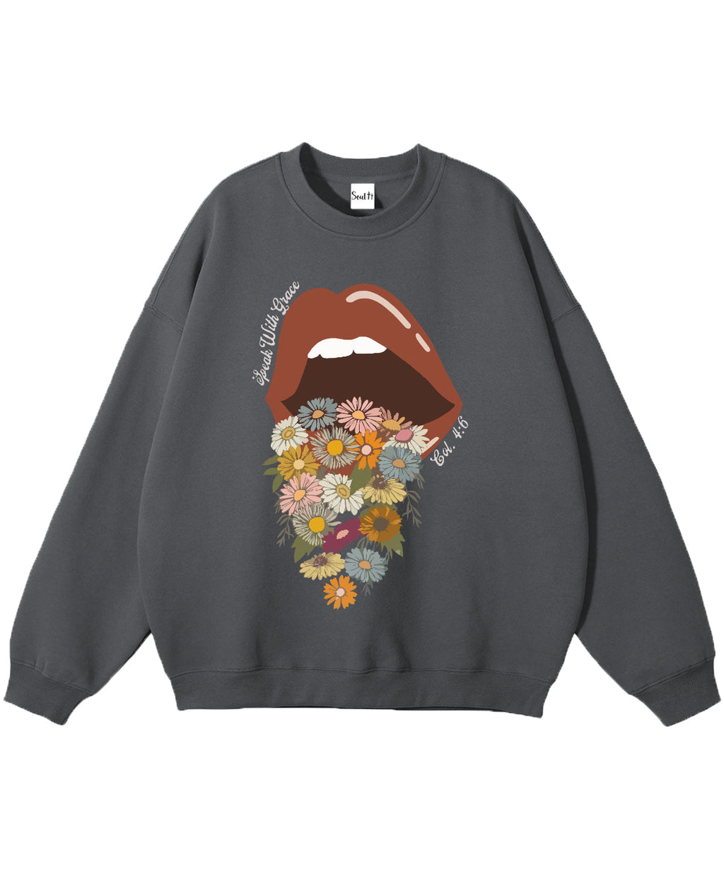 Speak with Grace Cotton Christian Sweatshirt T-Shirts, Hoodie | CiraTrend.com (Image 3)