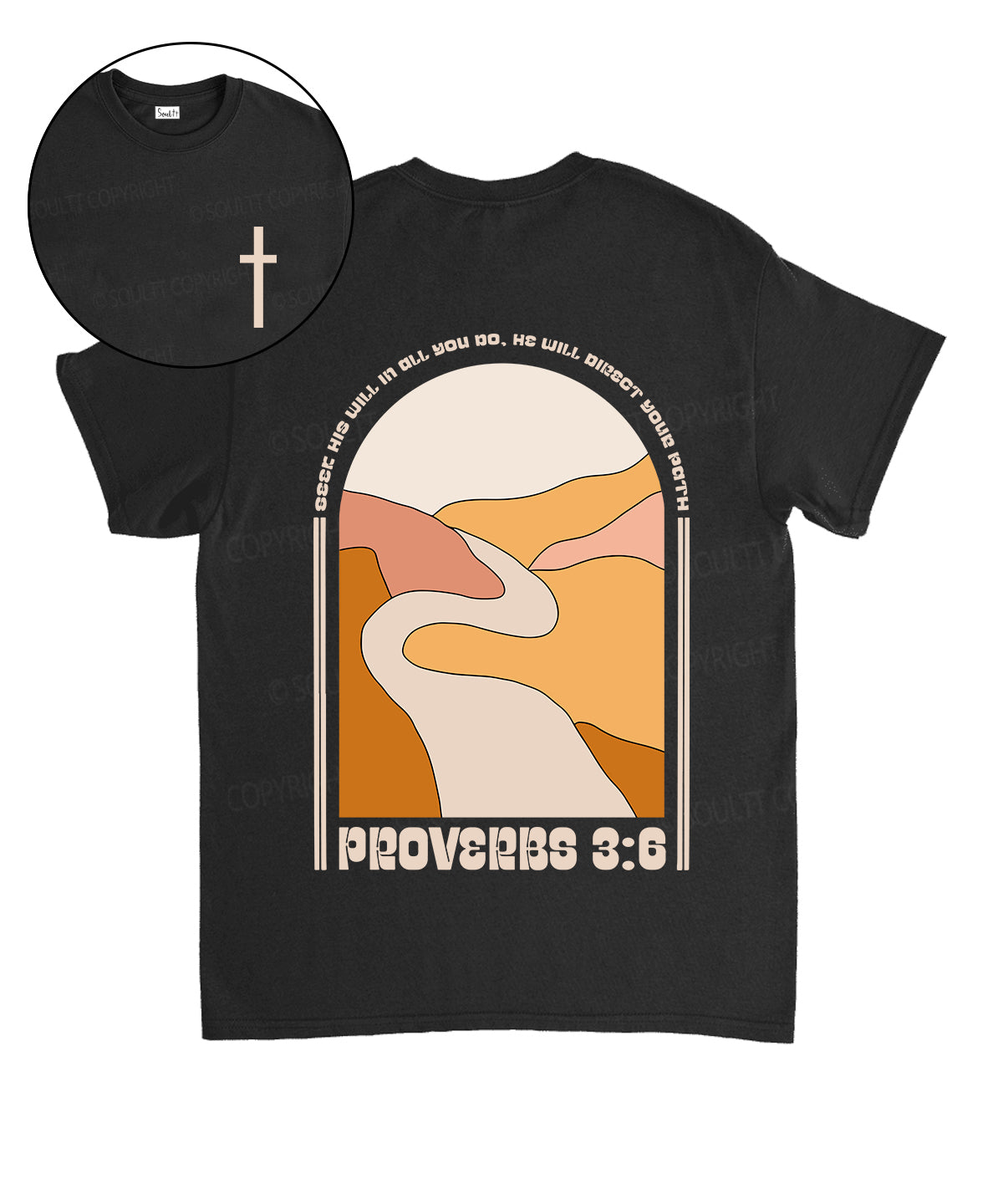 He Will Direct Your Path Double Sided Cotton Christian T-Shirts, Hoodie, Sweatshirt