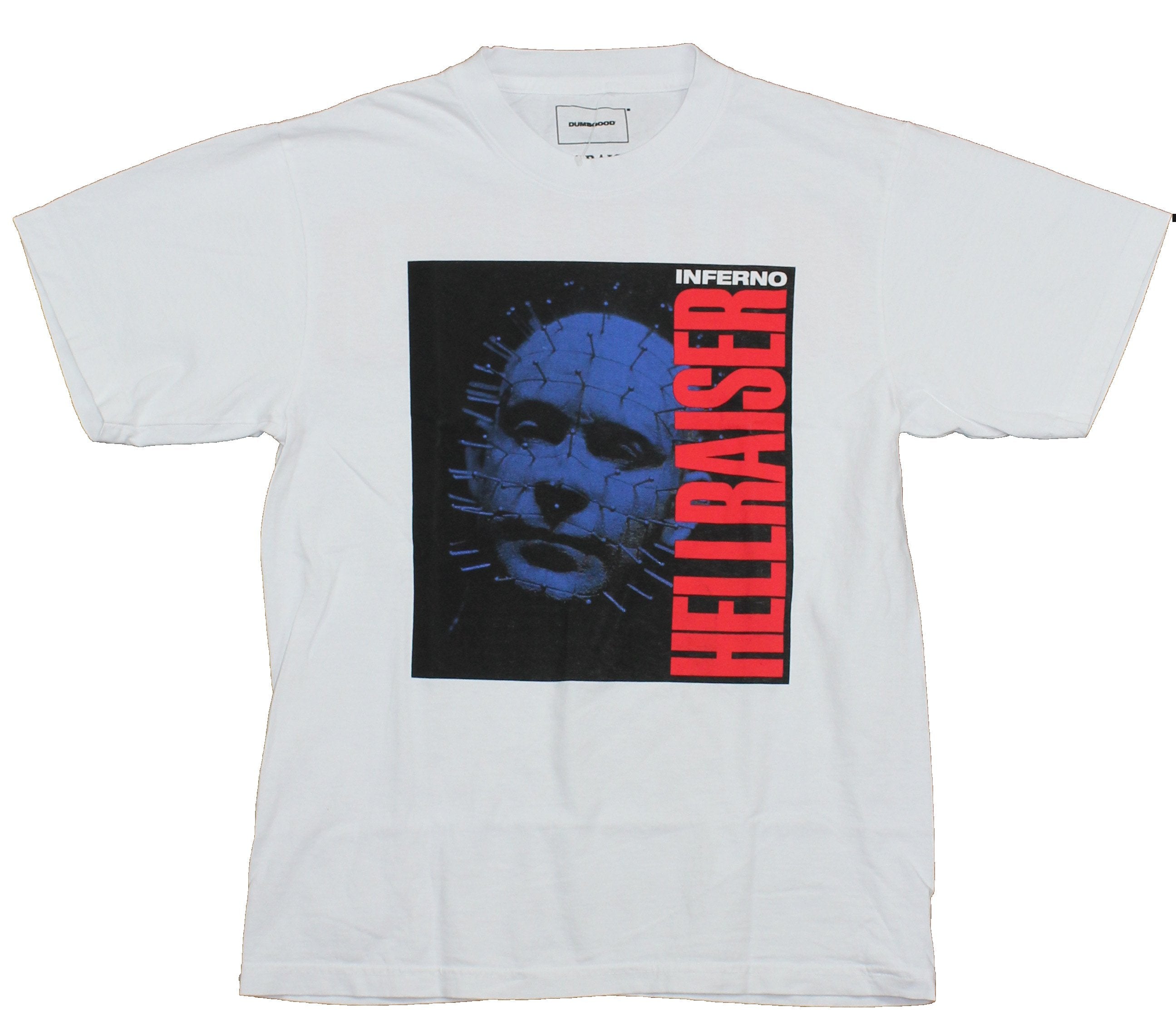 Hellraiser Mens T-Shirt - Inferno Blue Pinhead Logo Back Hoodie, Sweatshirt | CiraTrend.com (Image 1)