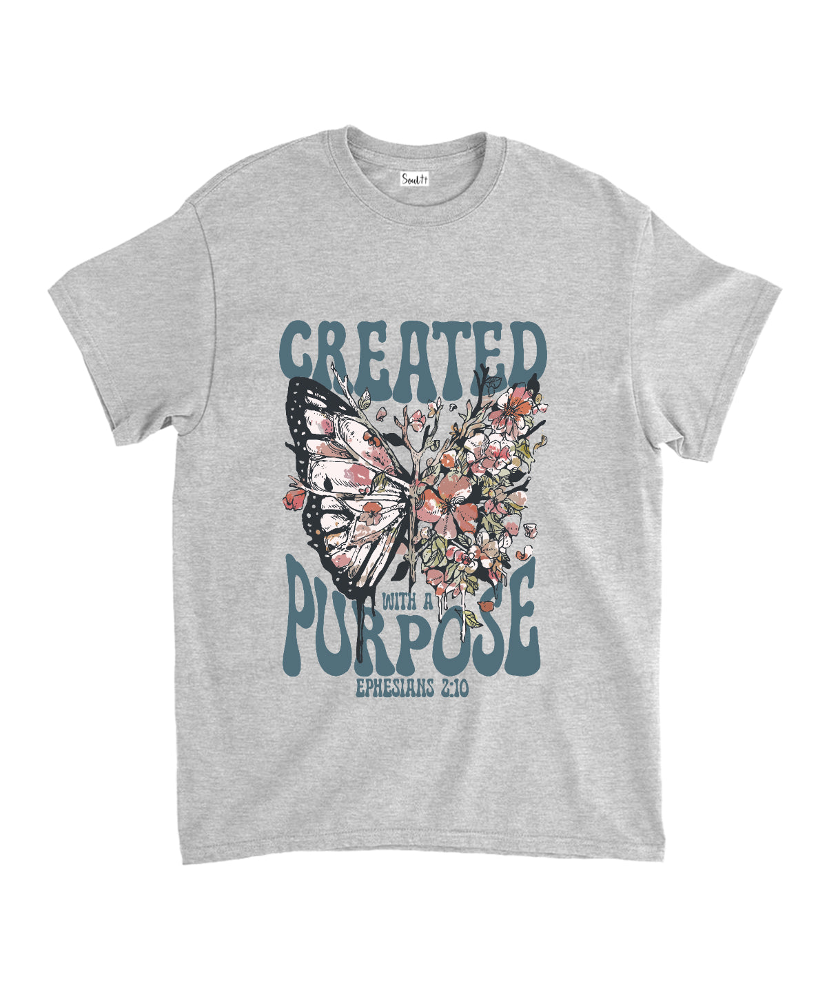 Created With A Purpose Unisex Cotton Christian T-Shirt Hoodie, Sweatshirt | CiraTrend.com (Image 3)