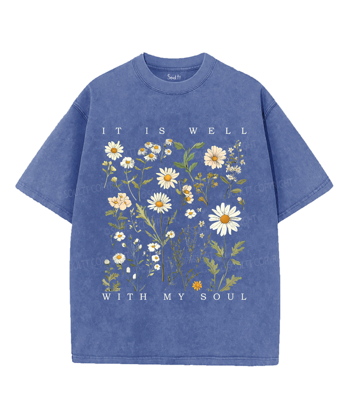 It Is Well With My Soul Unisex Washed Christian T-shirt Style007 Hoodie, Sweatshirt | CiraTrend.com (Image 4)