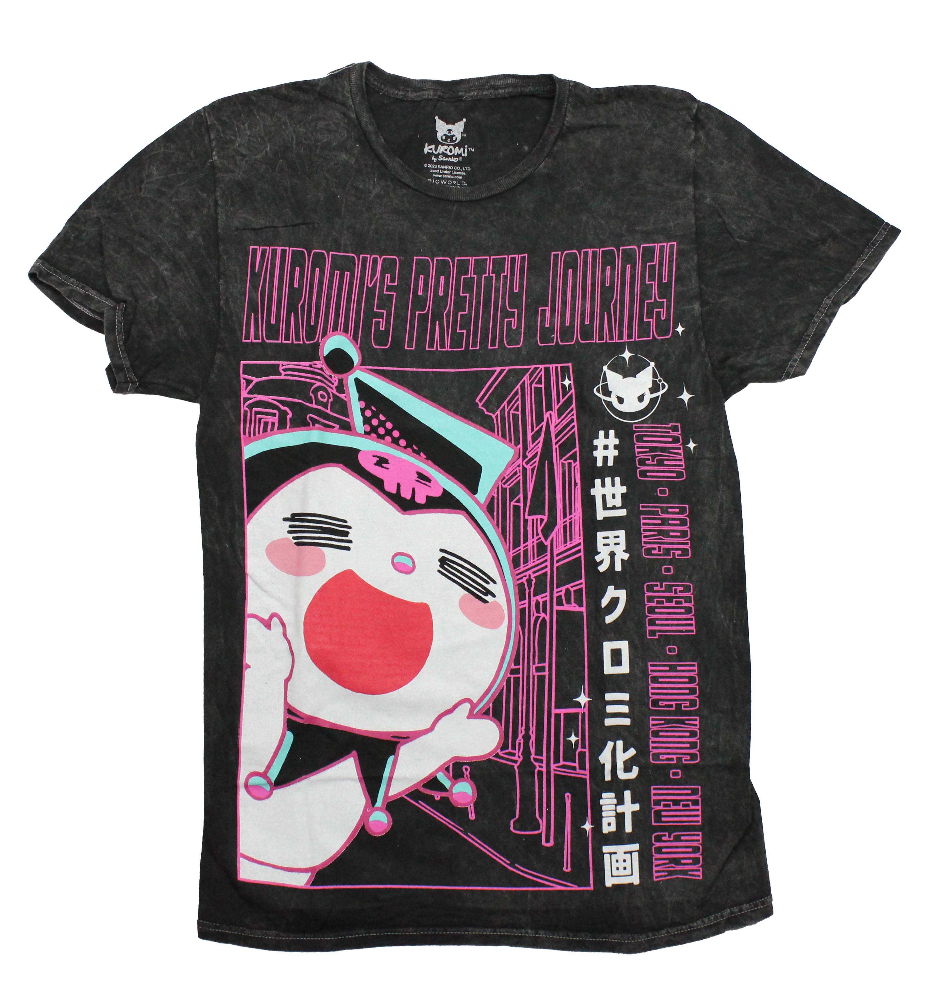 Kuromi Mens T-Shirt - Image Below Kuromi's Pretty Journey Tie Dye Hoodie, Sweatshirt | CiraTrend.com