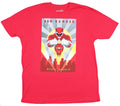 Mighty Morphin Power Rangers  Mens T-Shirt - Art Deco Style Red Ranger Image Hoodie, Sweatshirt | CiraTrend.com