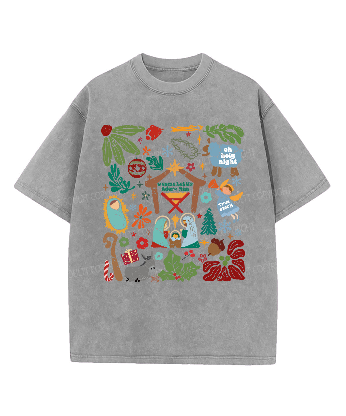 O Holy Night Washed Christian T-shirt Style001 Hoodie, Sweatshirt | CiraTrend.com (Image 4)