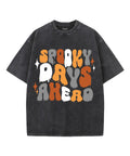 Spooky Days Ahead Unisex Washed Christian T-shirt Hoodie, Sweatshirt | CiraTrend.com (Image 1)