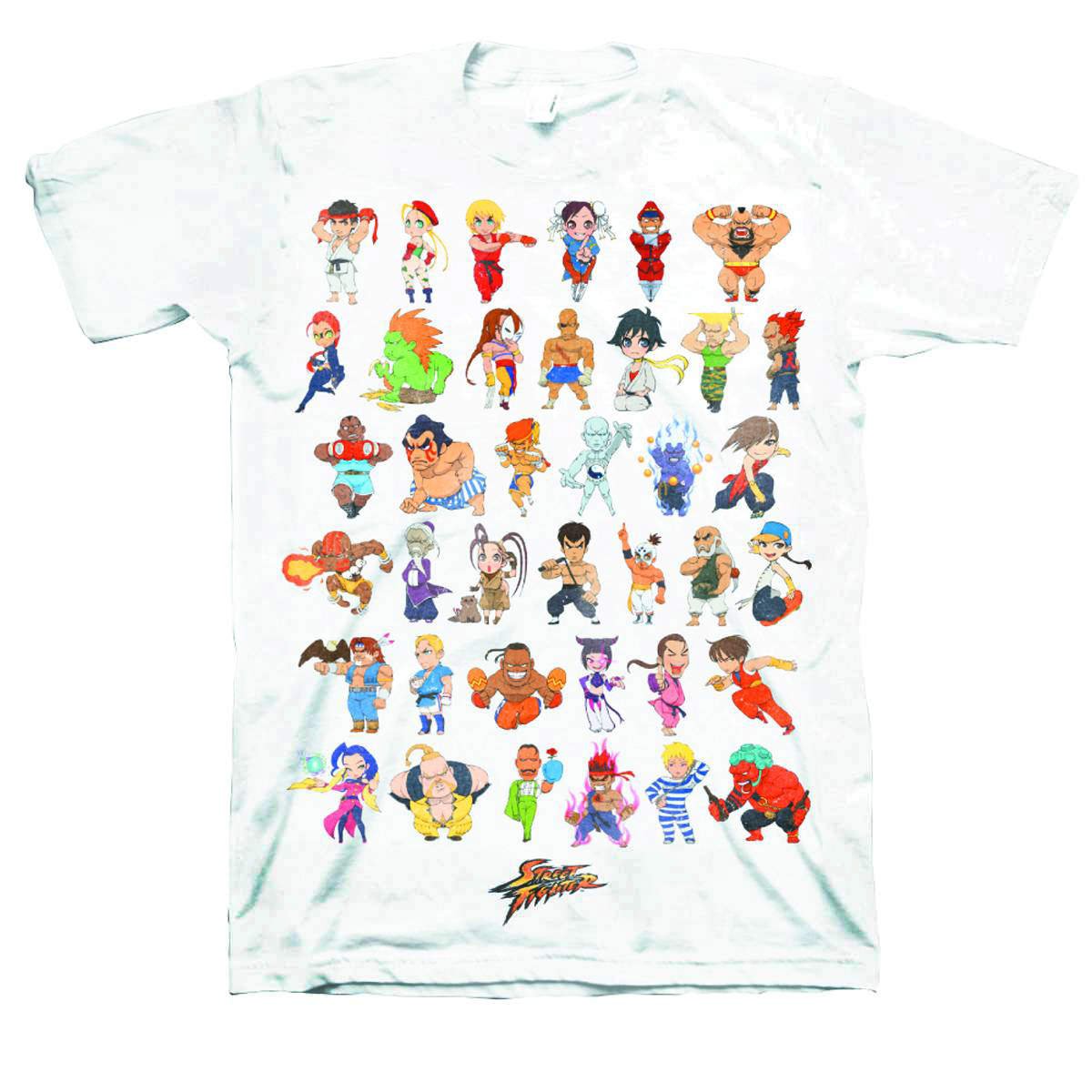 Street Fighter II Mens T-Shirt - Giant Chibi Character Collection Image Hoodie, Sweatshirt | CiraTrend.com