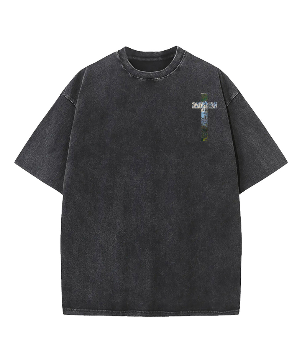 Stroll God Turns Double Sided Washed Christian T-Shirts, Hoodie, Sweatshirt