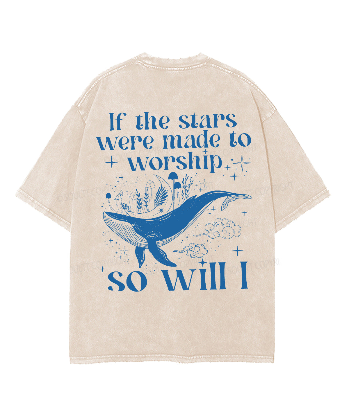 If The Stars Were Made To Worship Double Sided Unisex Washed Christian T-shirt Style001 Hoodie, Sweatshirt (Image 4)