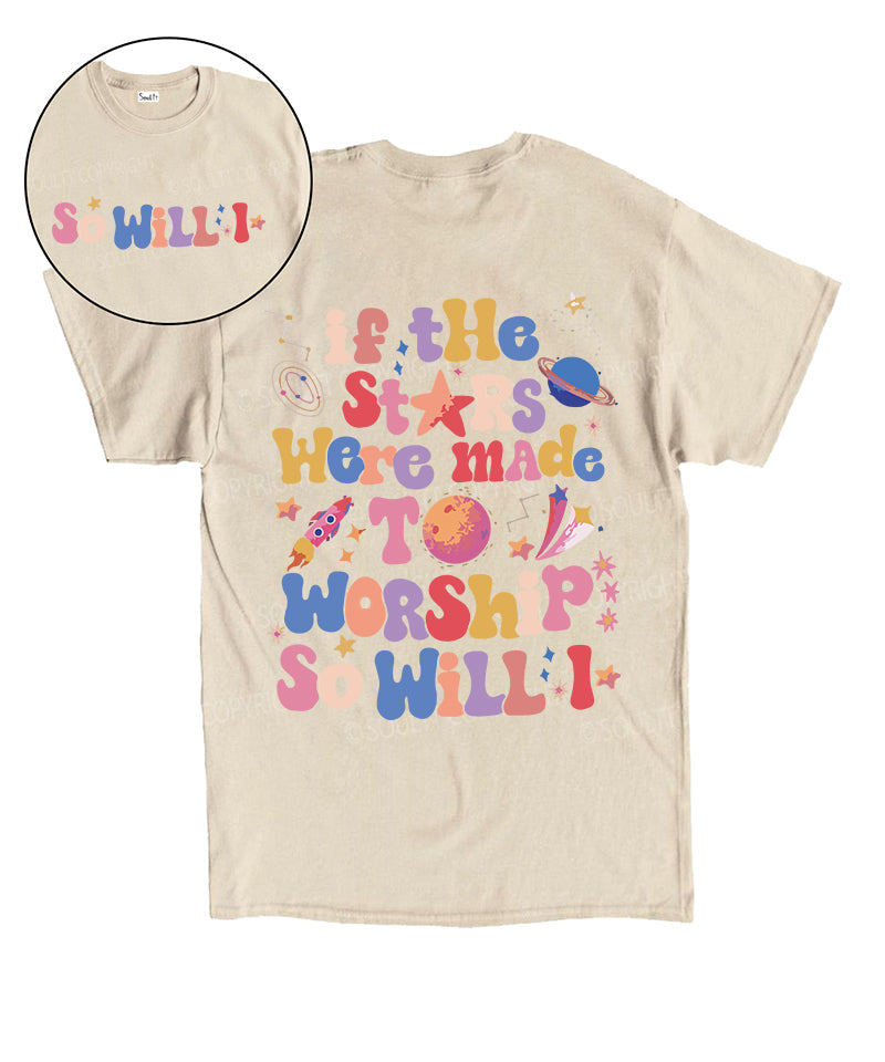 So Will I Double Sided Unisex Cotton Christian T-Shirt Hoodie, Sweatshirt | CiraTrend.com (Image 1)
