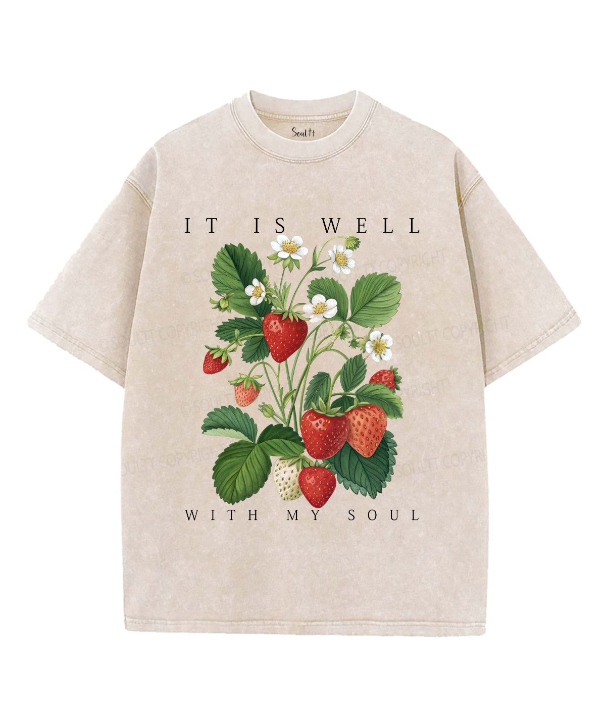 It Is Well With My Soul Unisex Washed Christian T-shirt Style011 Hoodie, Sweatshirt | CiraTrend.com (Image 4)