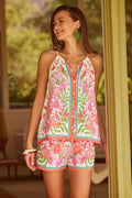 Border Print Shorts