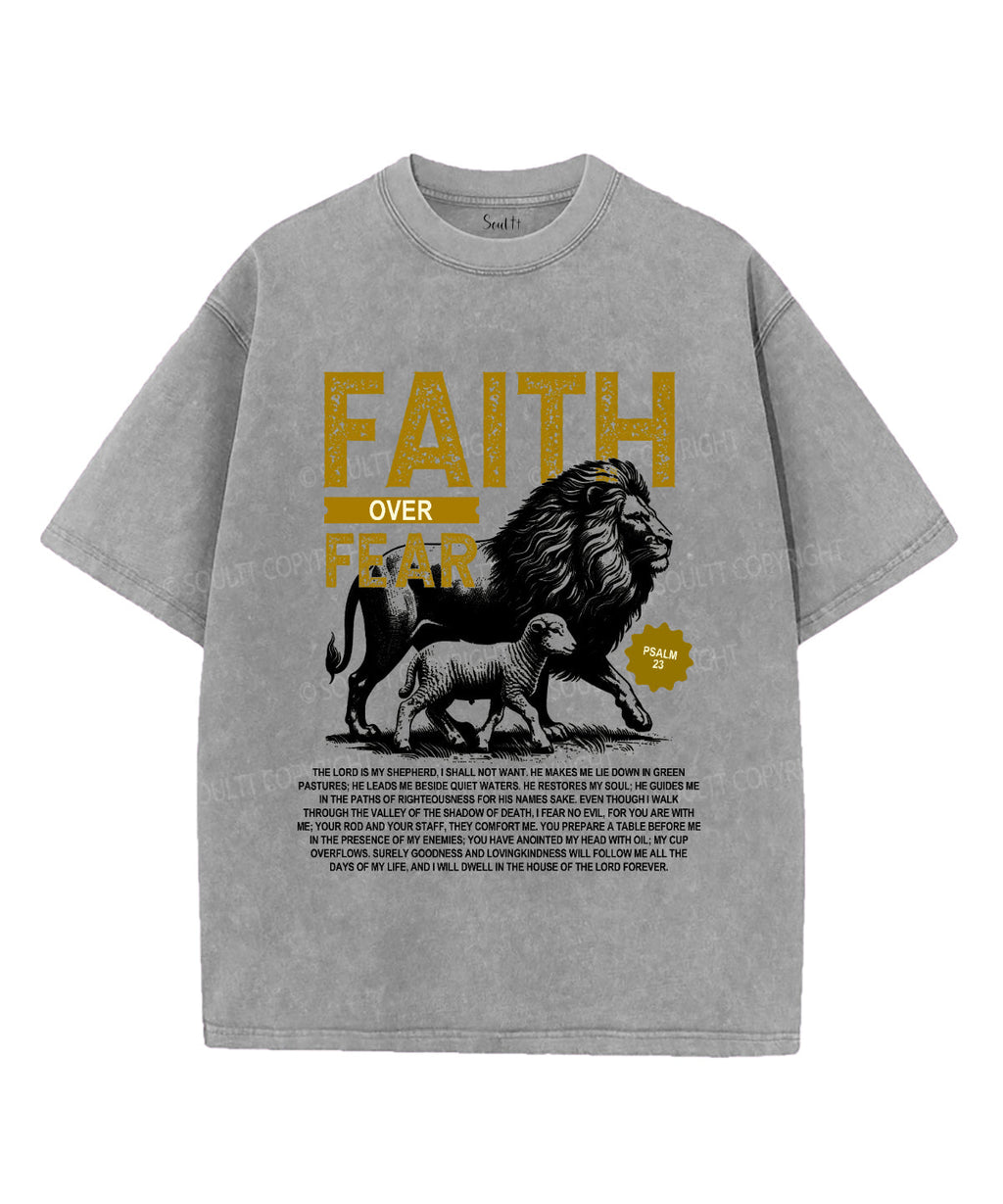 Faith Over Fear Washed Christian T-shirt Style004 Hoodie, Sweatshirt | CiraTrend.com (Image 3)