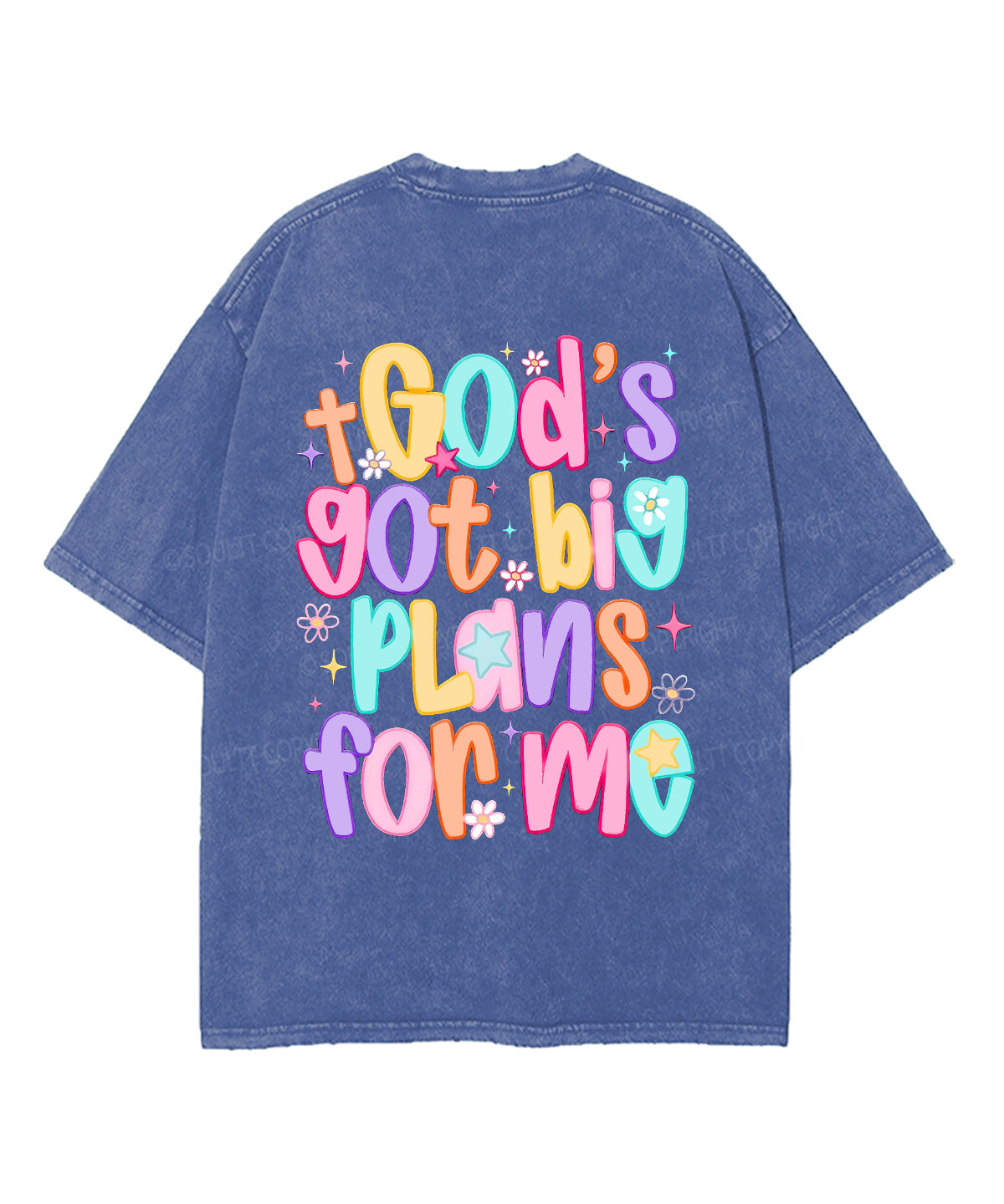 God'S Got Big Plans Me Double Sided Washed Christian T-Shirts, Hoodie, Sweatshirt