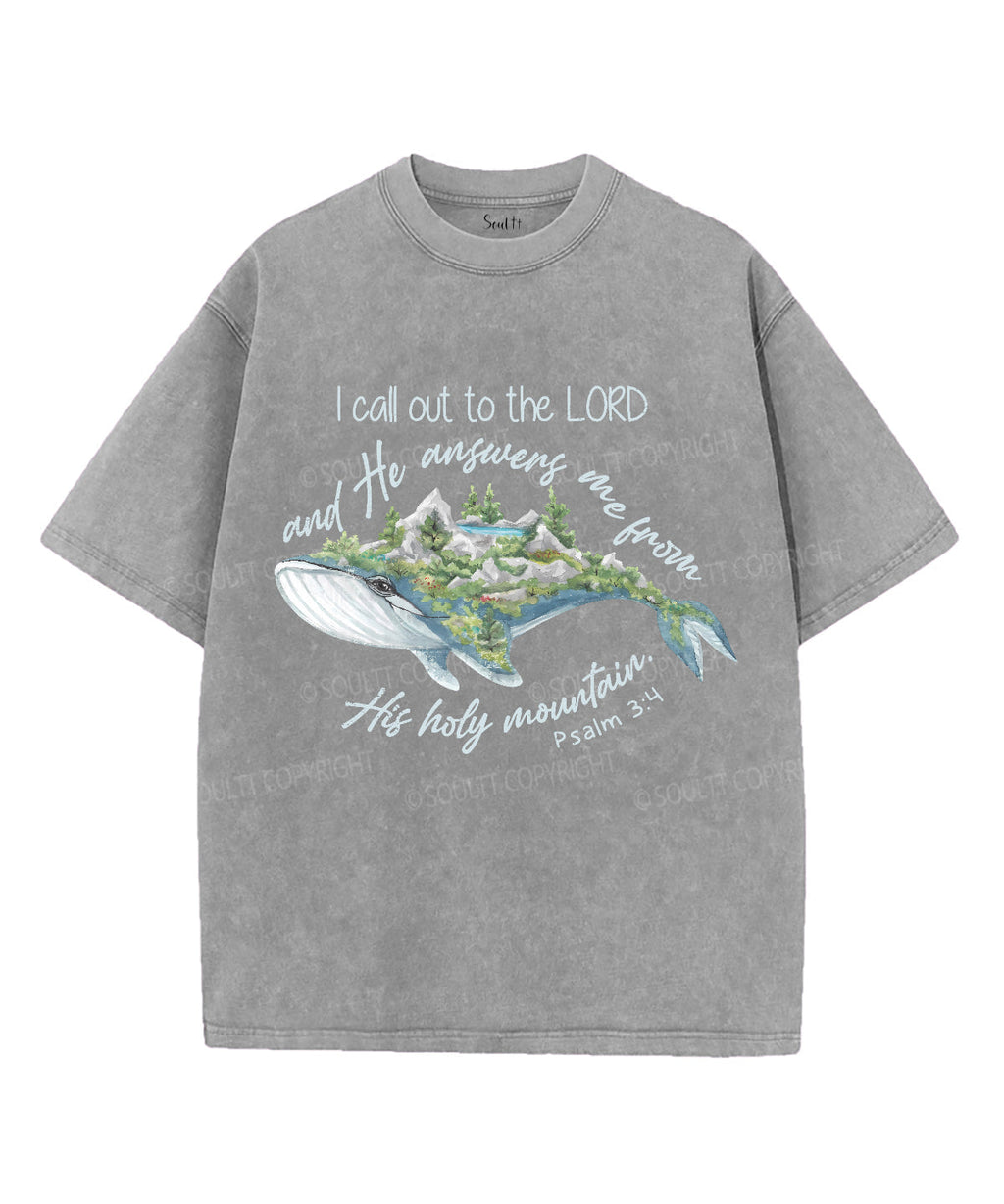 I Call Out To The Lord Unisex Washed Christian T-shirt Hoodie, Sweatshirt | CiraTrend.com (Image 2)