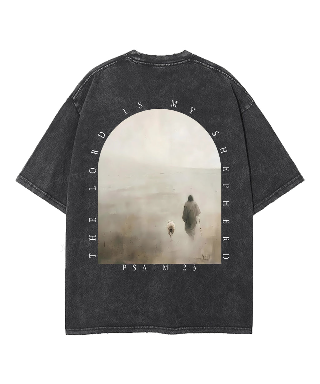 The Lord Is My Shepherd Double Sided Unisex Washed Christian T-shirt Style006 Hoodie, Sweatshirt | CiraTrend.com (Image 3)