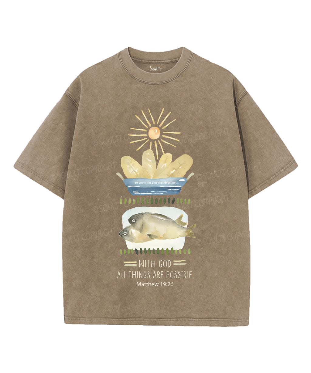 All Things Are Possible Unisex Washed Christian T-shirt Style002 Hoodie, Sweatshirt | CiraTrend.com (Image 5)