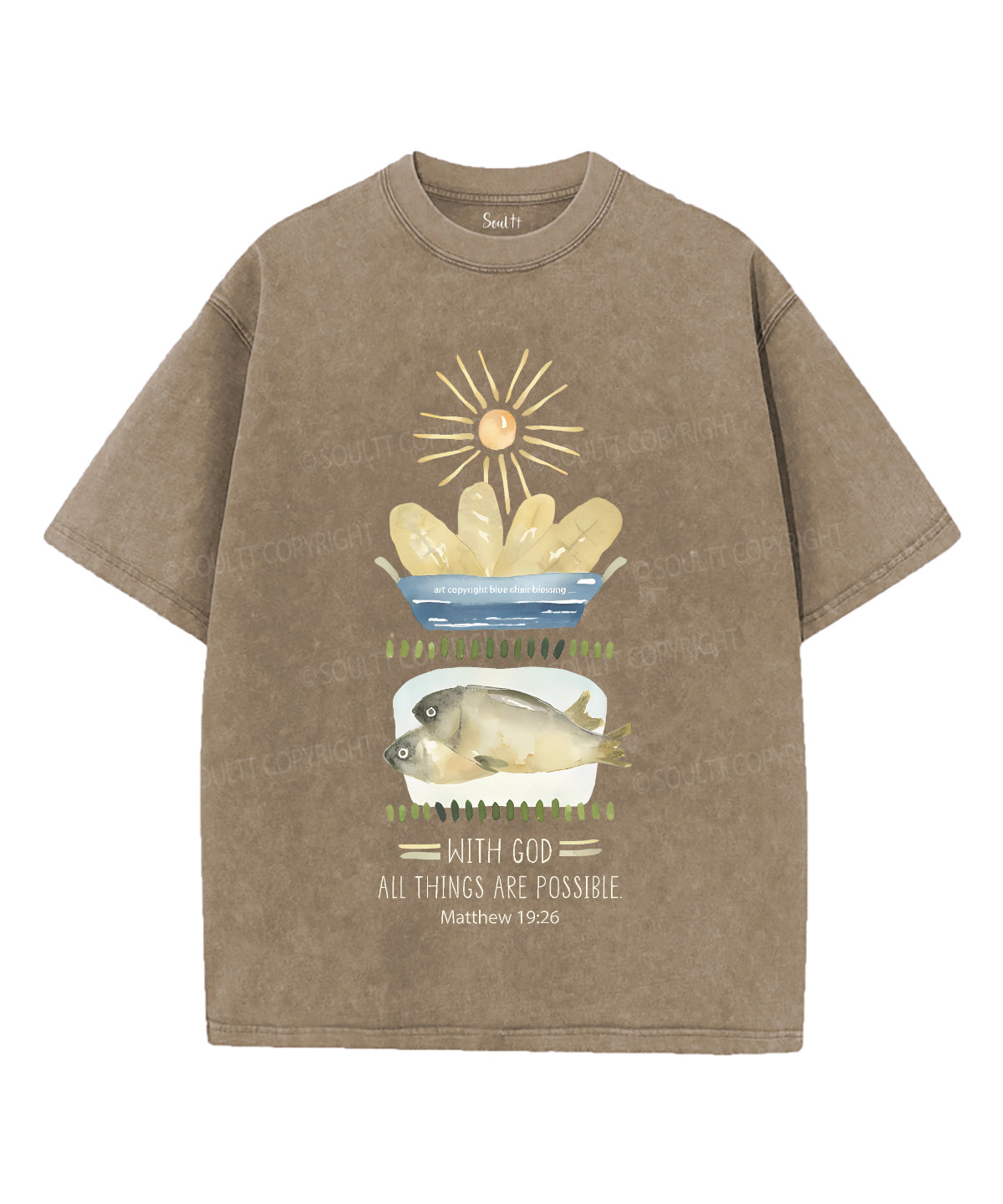 All Things Are Possible Unisex Washed Christian T-shirt Style002 Hoodie, Sweatshirt | CiraTrend.com (Image 5)