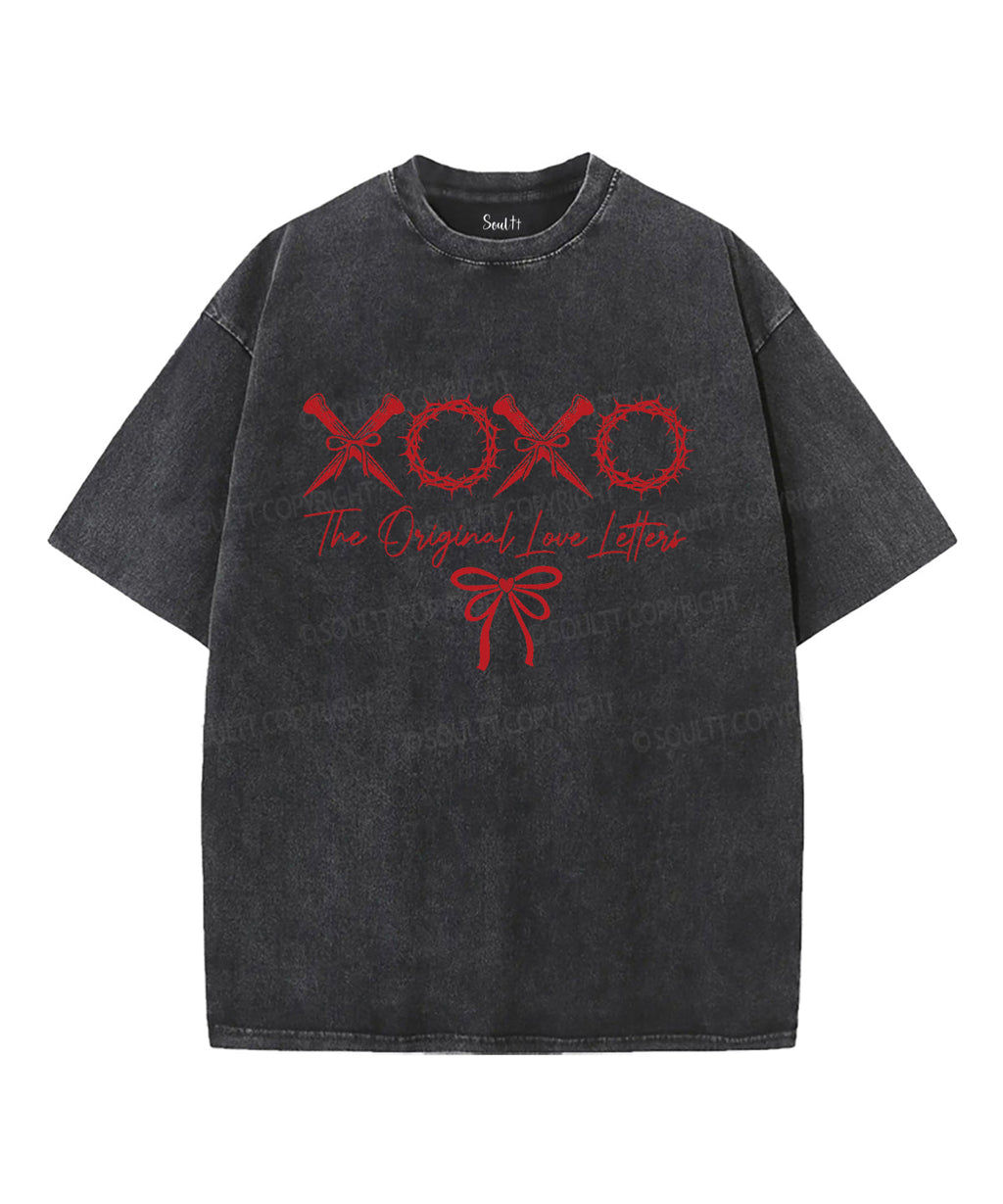 The Original Love Letters Unisex Washed Christian T-shirt Hoodie, Sweatshirt | CiraTrend.com (Image 2)