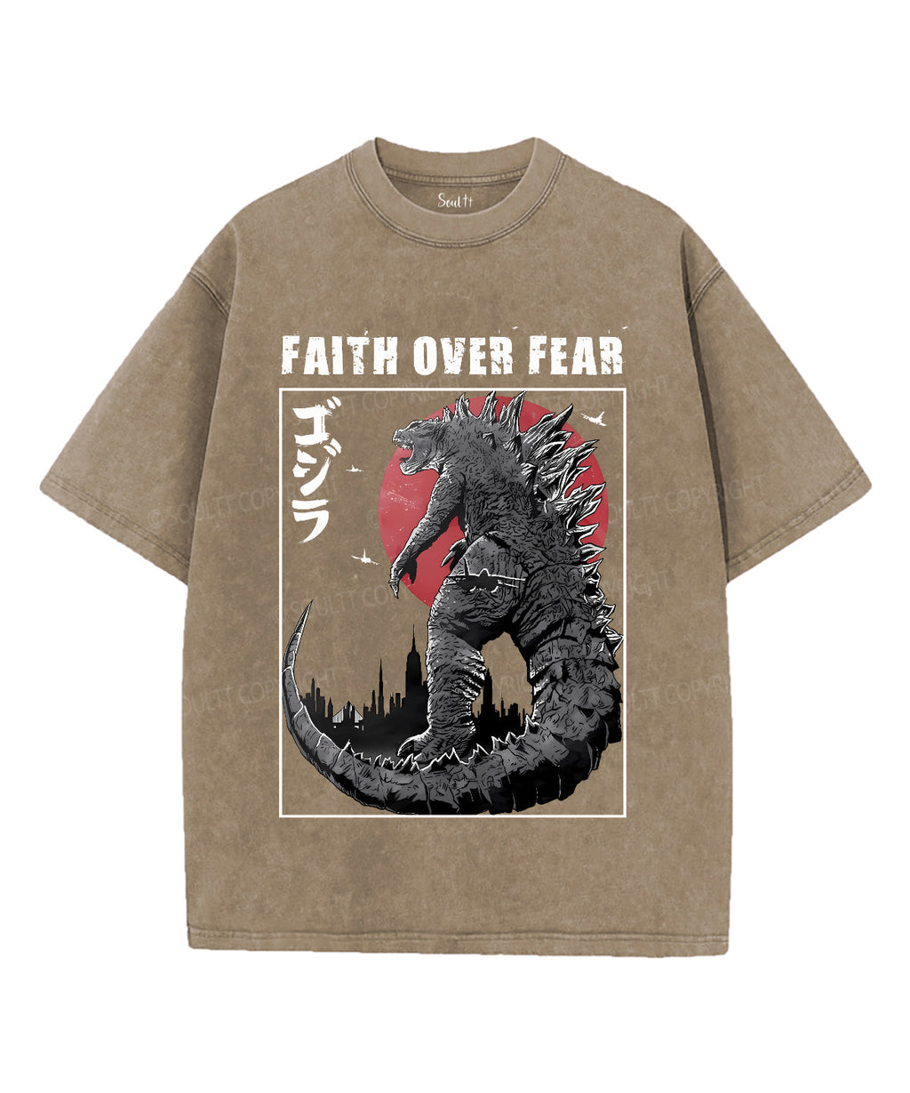 Faith Over Fear Unisex Washed Christian T-shirt Hoodie, Sweatshirt | CiraTrend.com (Image 5)