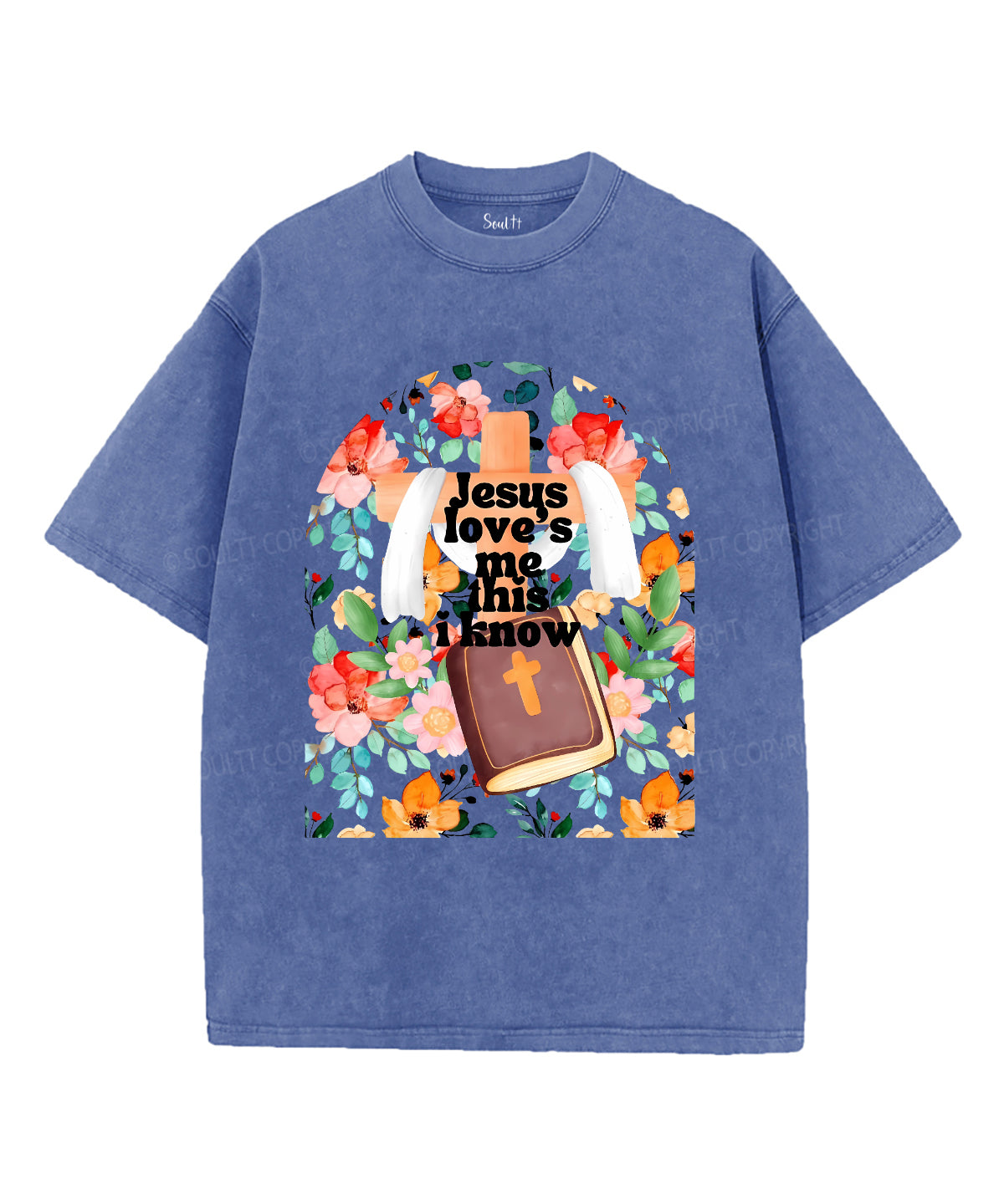 Jesus Love's Me This I Kniw Unisex Washed Christian T-shirt Hoodie, Sweatshirt | CiraTrend.com (Image 4)