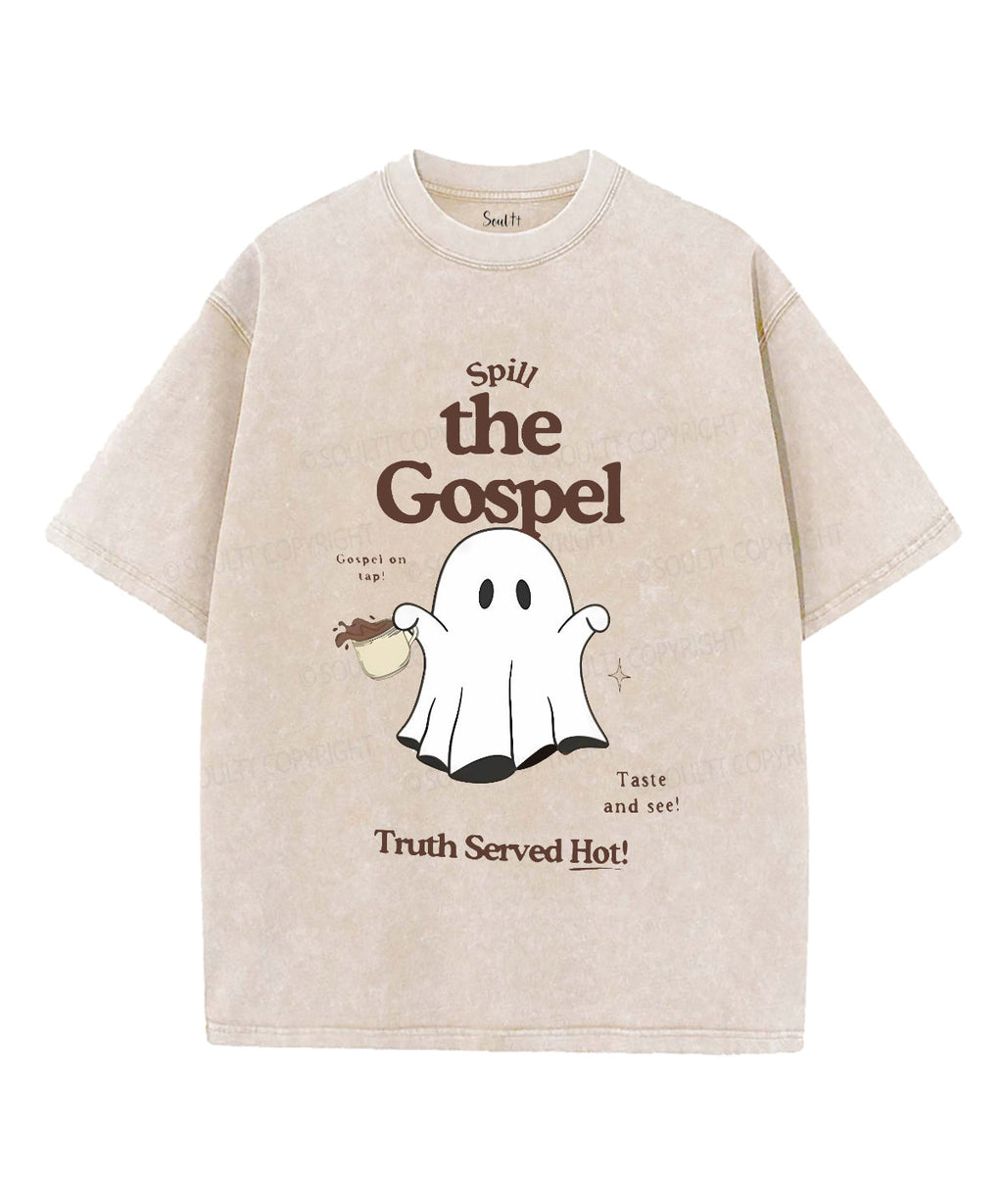 Truth Served Hot Unisex Washed Christian T-shirt Hoodie, Sweatshirt | CiraTrend.com (Image 1)